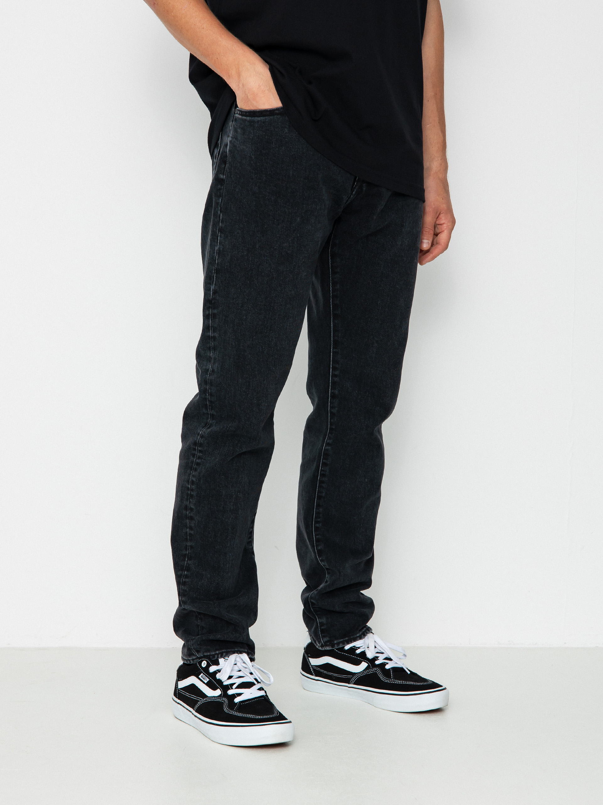 Nohavice Carhartt WIP Klondike (black)