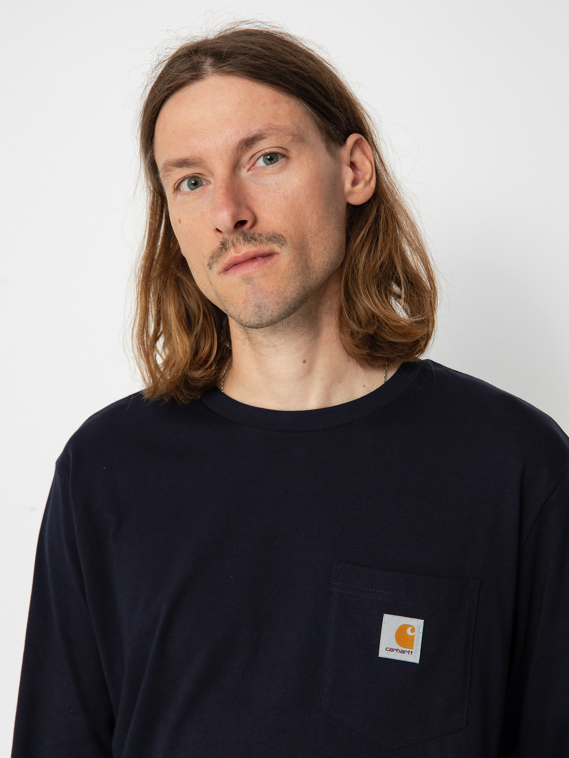 Triko Carhartt WIP Pocket (dark navy)