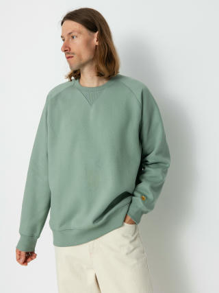Mikina Carhartt WIP Chase (glassy teal/gold)