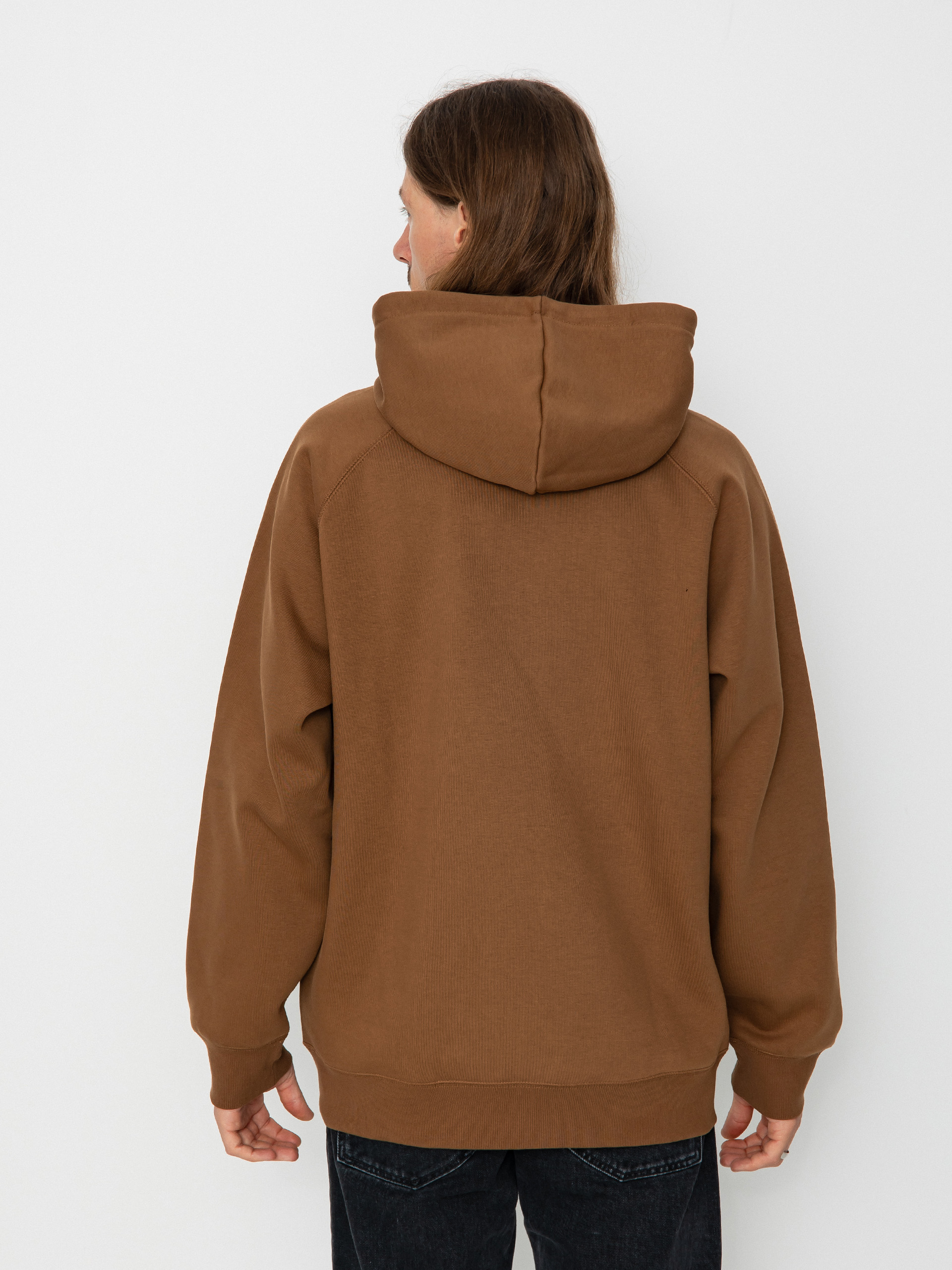 Mikina s kapucňou Carhartt WIP Chase HD (tamarind/gold)