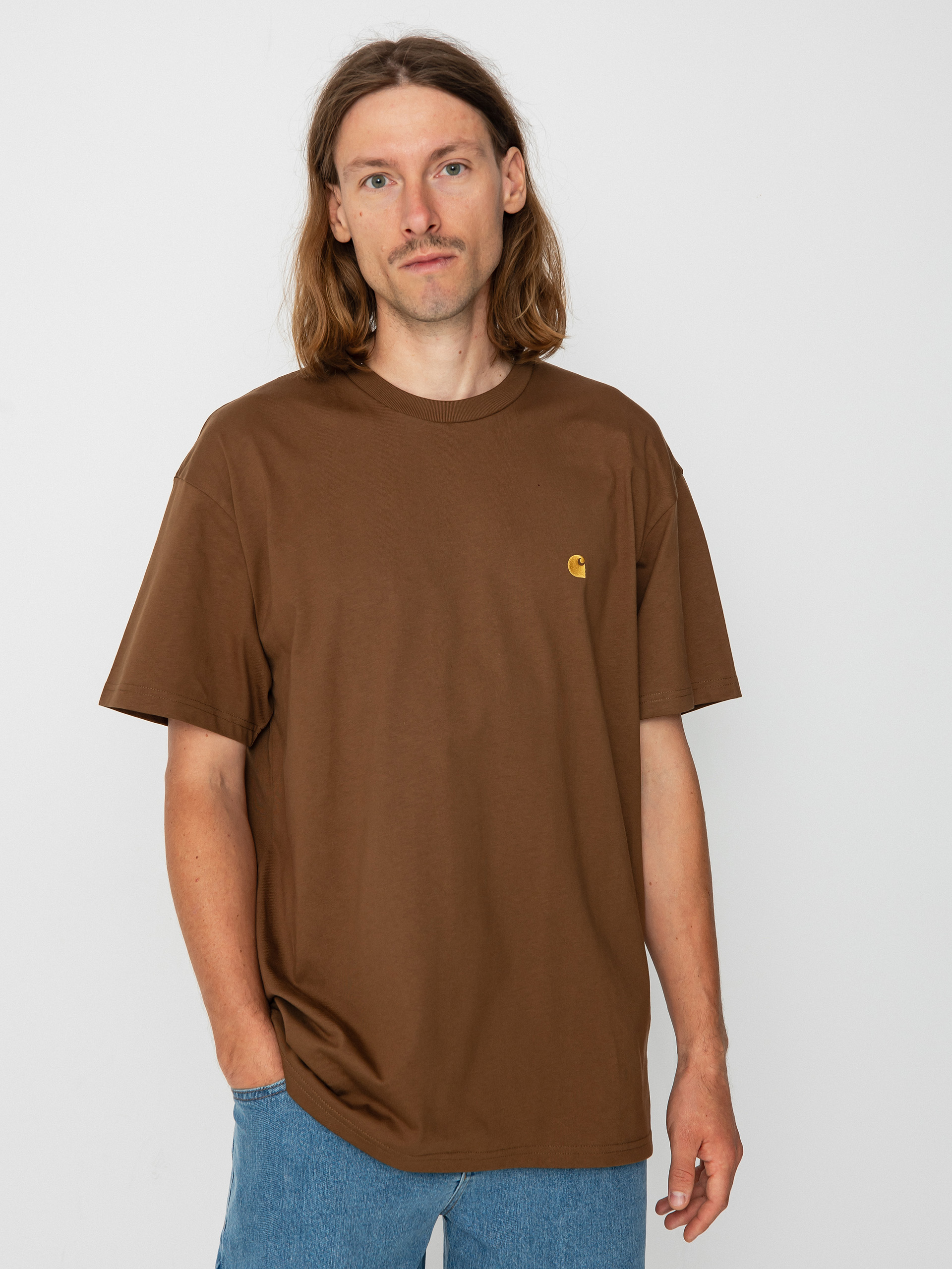 Tričko Carhartt WIP Chase (tamarind/gold)