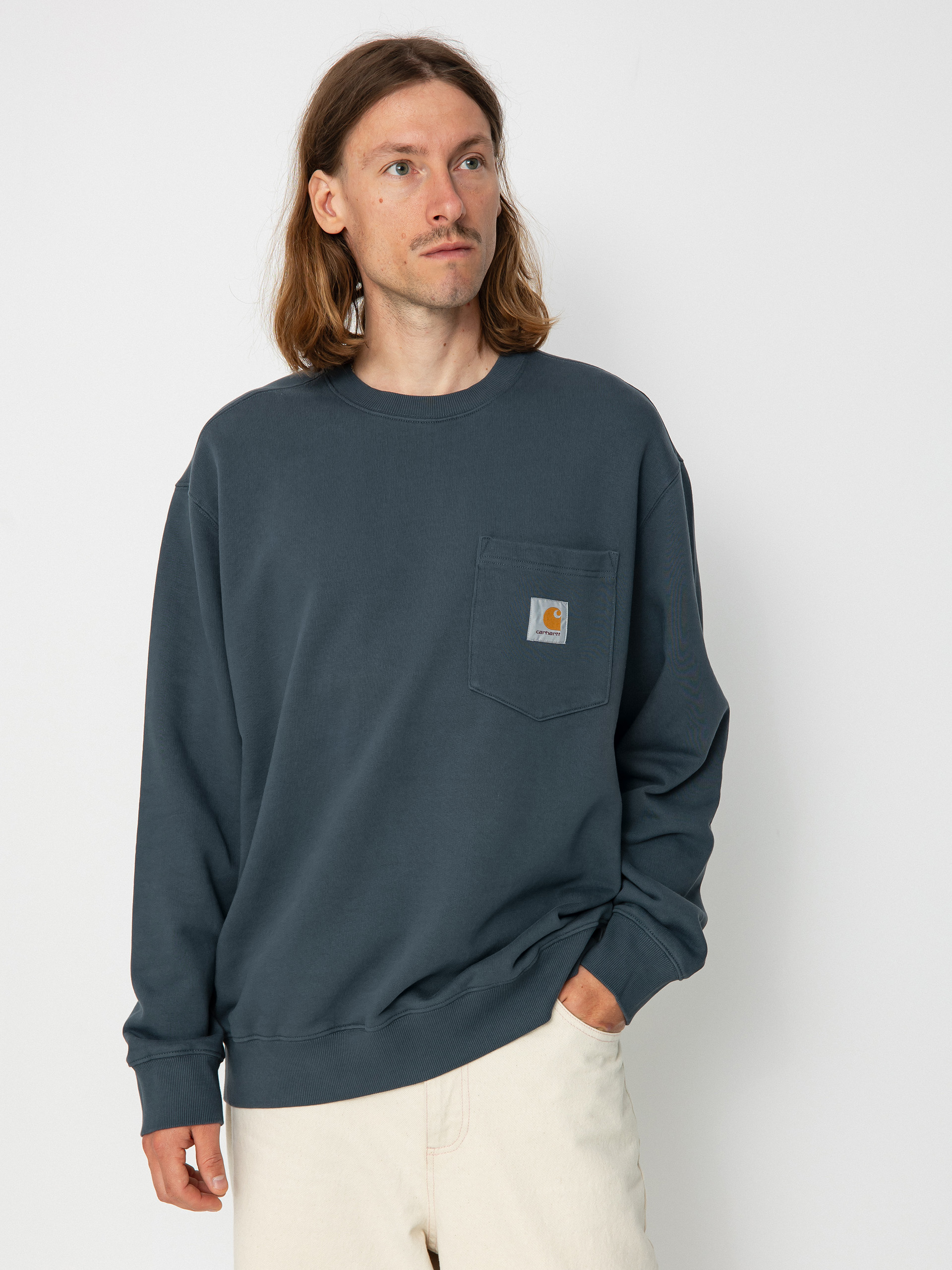 Mikina Carhartt WIP Pocket (ore)