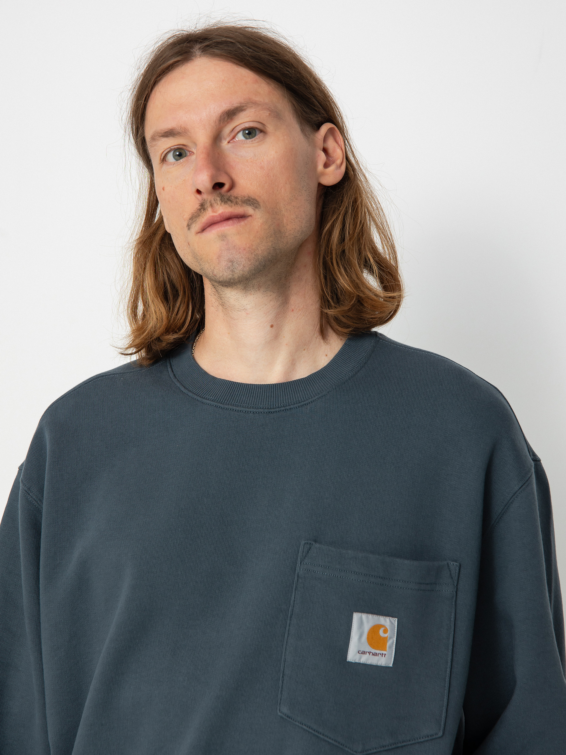 Mikina Carhartt WIP Pocket (ore)