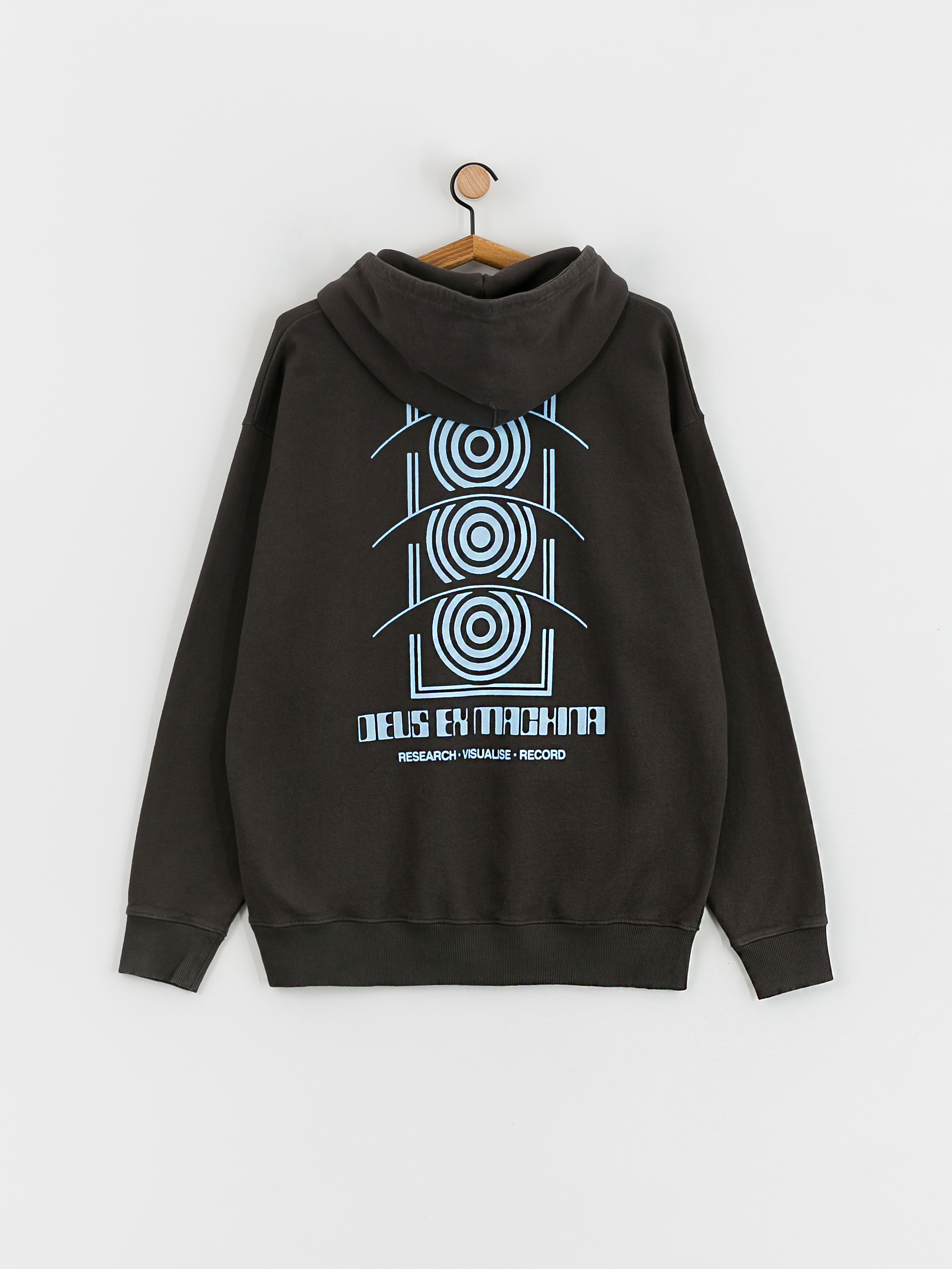 Mikina s kapucňou Deus Ex Machina Rvr Tech HD (anthracite)