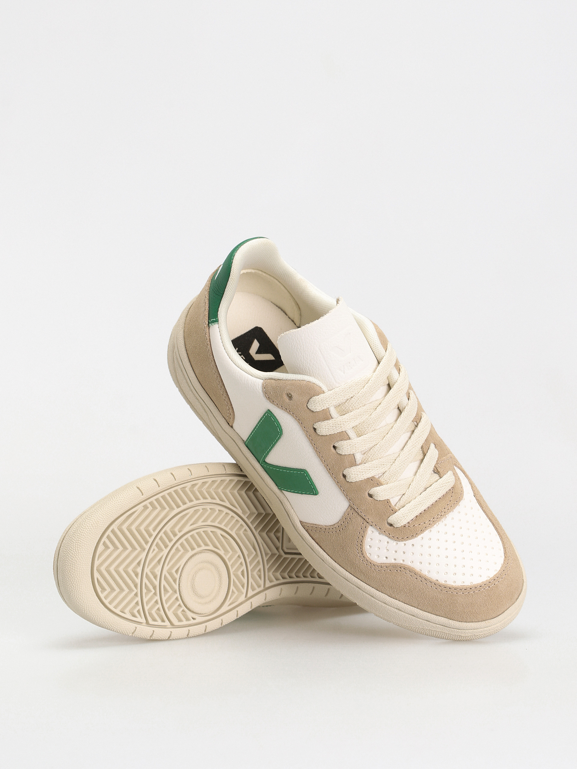 Topánky Veja V-10 Wmn (extra white emeraude sahara)