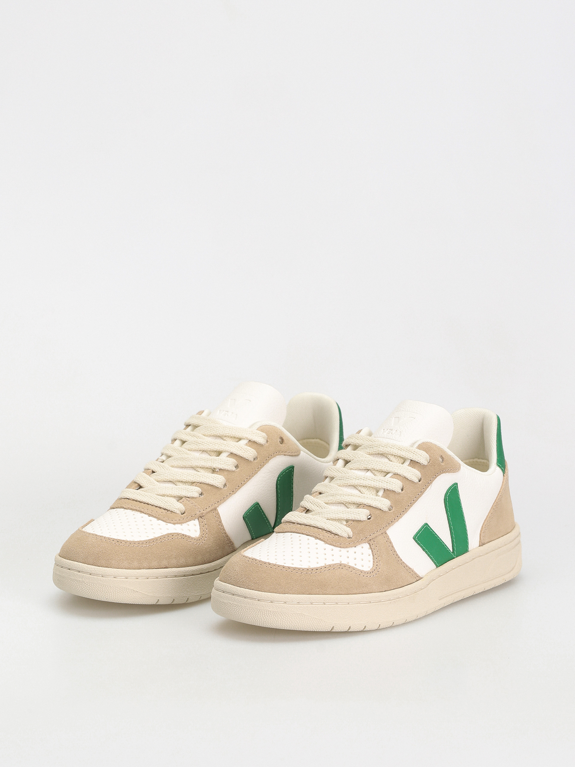 Topánky Veja V-10 Wmn (extra white emeraude sahara)
