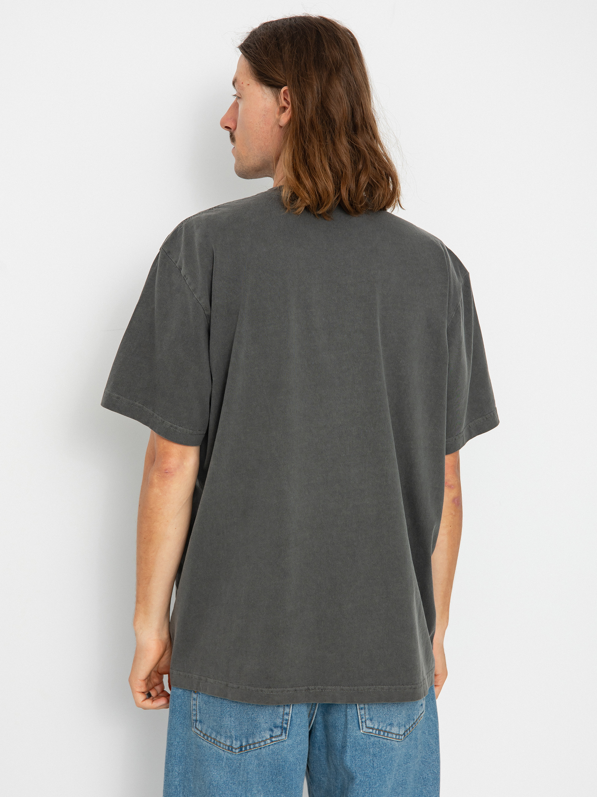 Tričko OBEY Lowercase Pigment (pigment digital black)