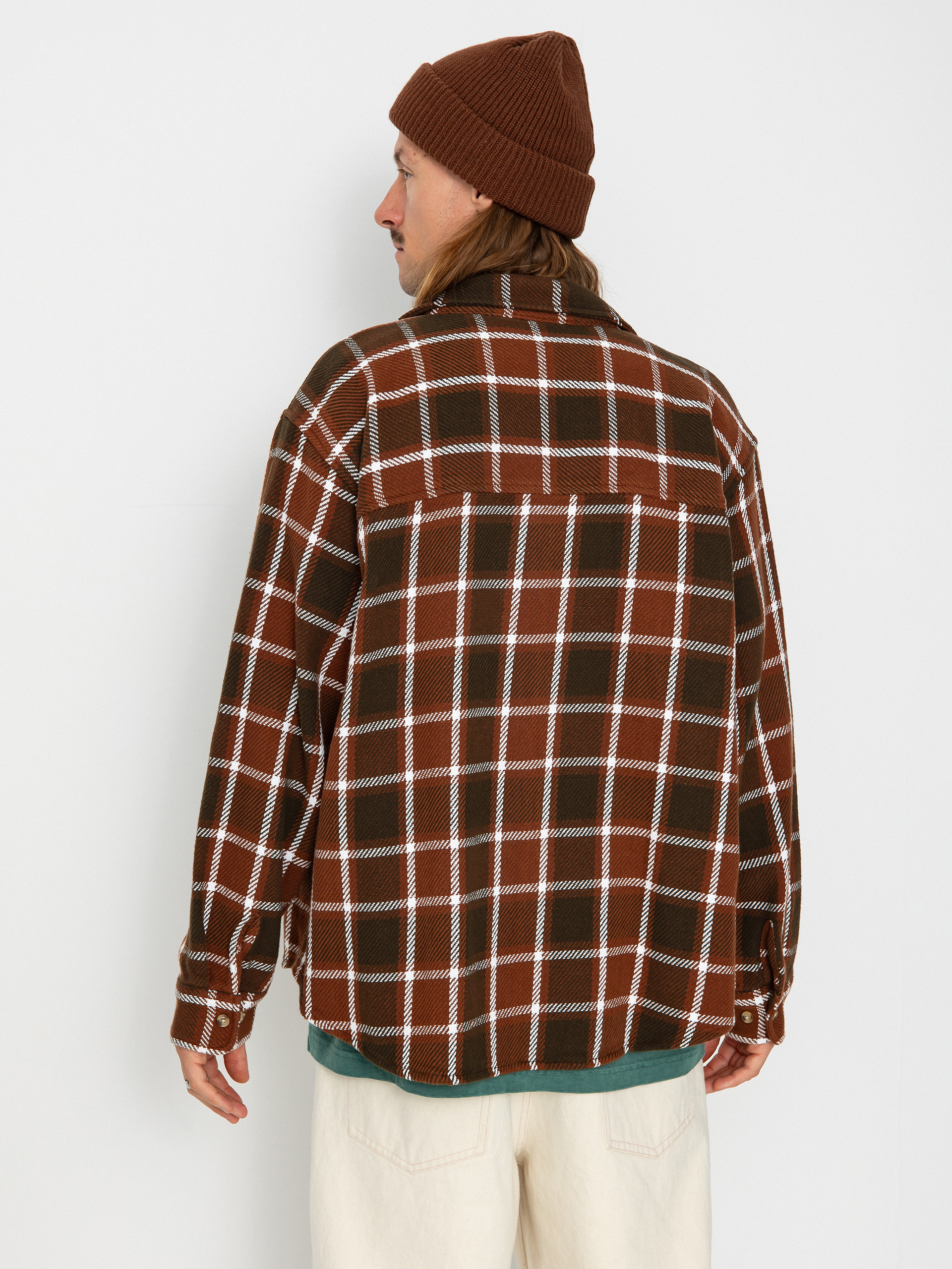 Košeľa OBEY Bigwig Plaid (sepia multi)