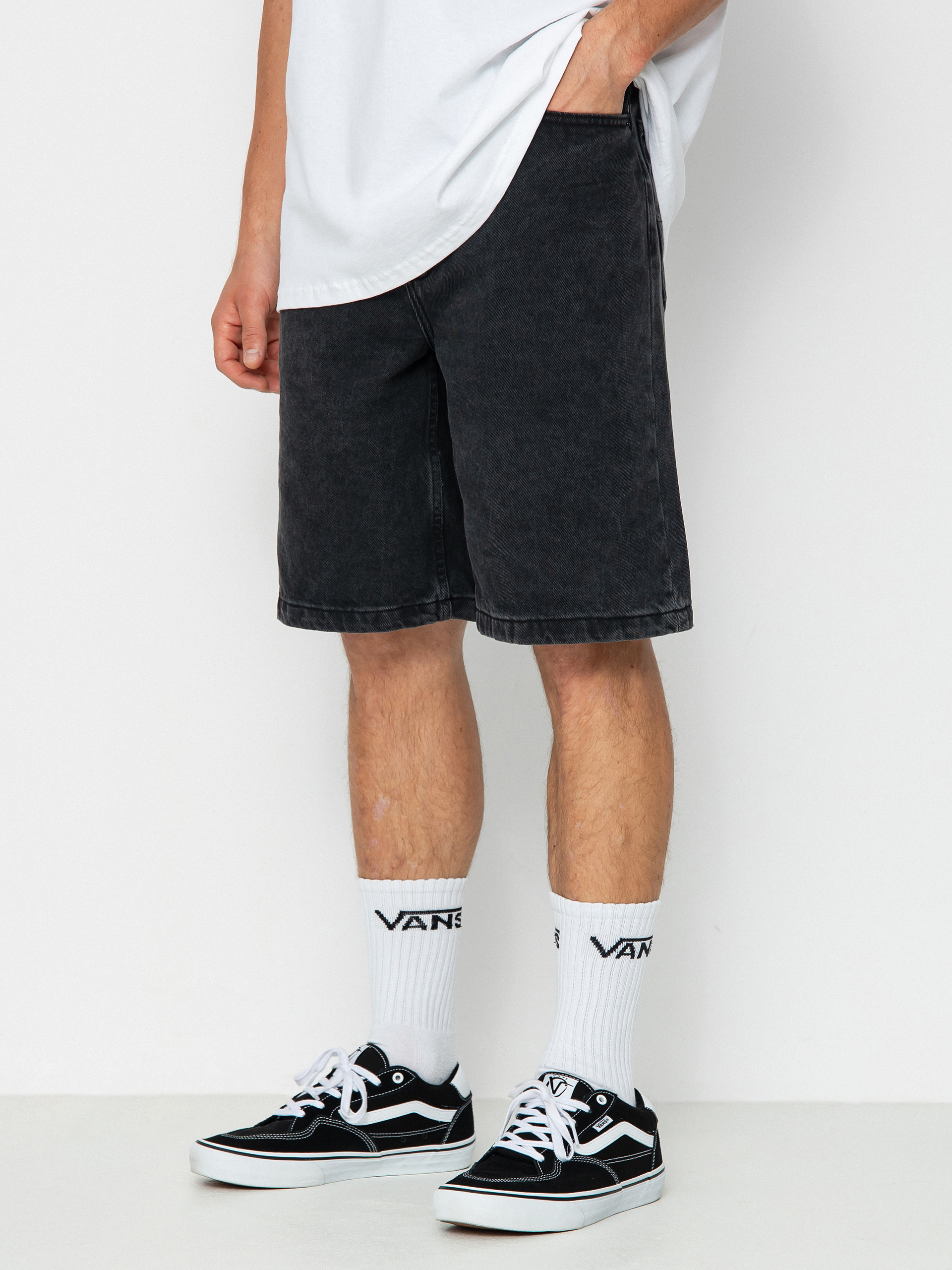 Krau0165asy Vans Check 5 Baggy Denim (washed black)
