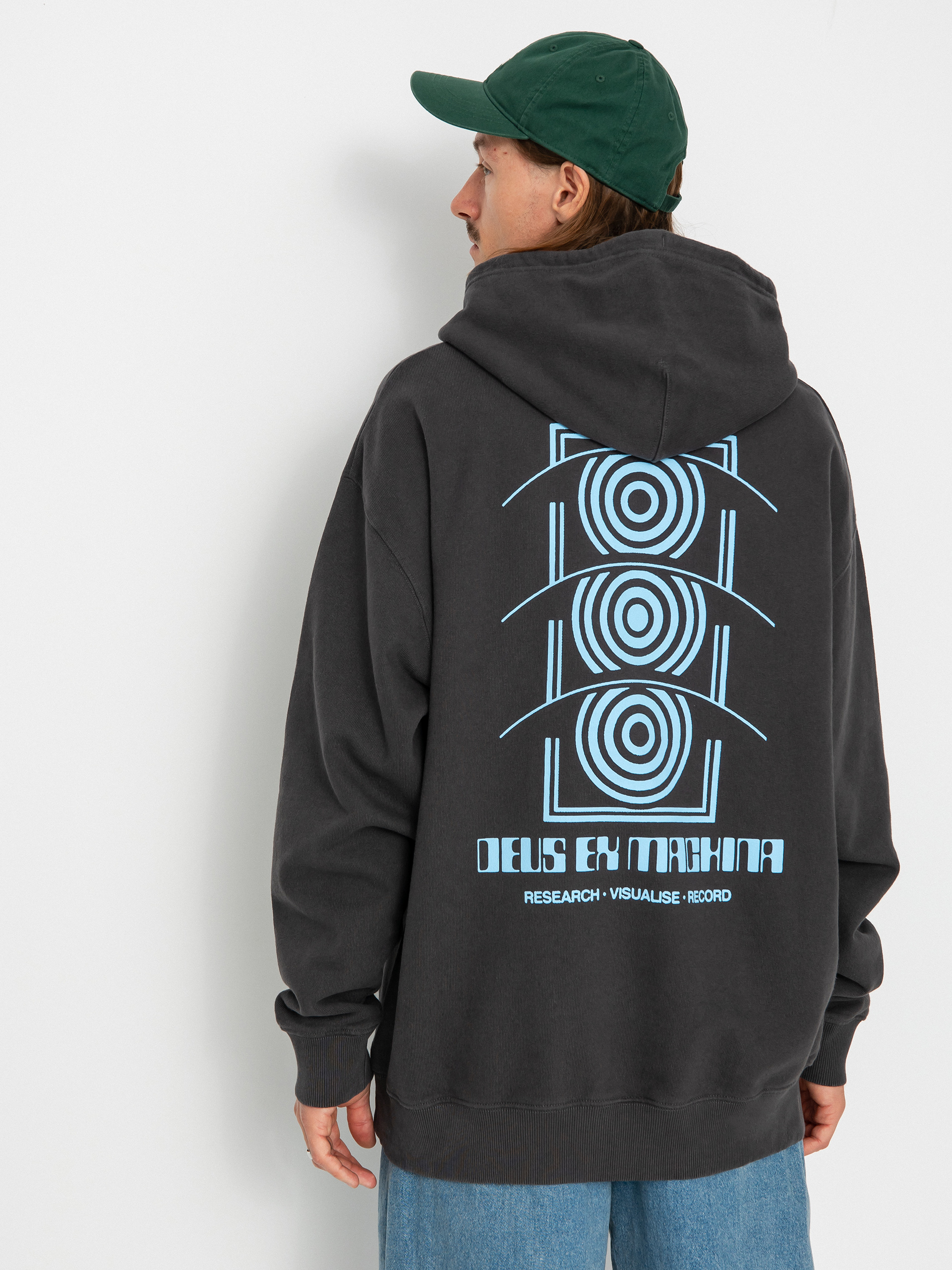 Mikina s kapucňou Deus Ex Machina Rvr Tech HD (anthracite)