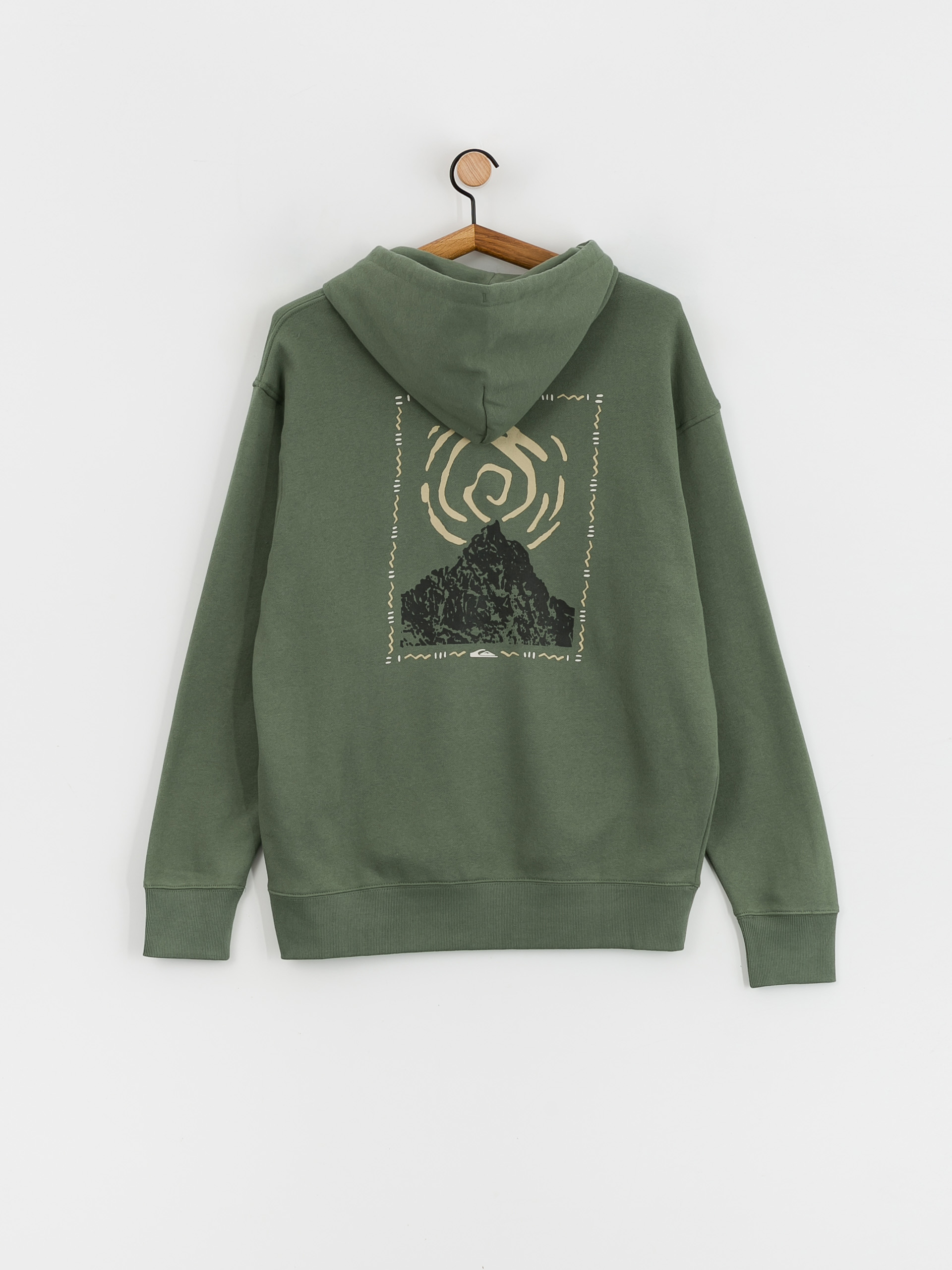 Mikina s kapucňou Quiksilver Moonlit Mountai HD (laurel wreath)