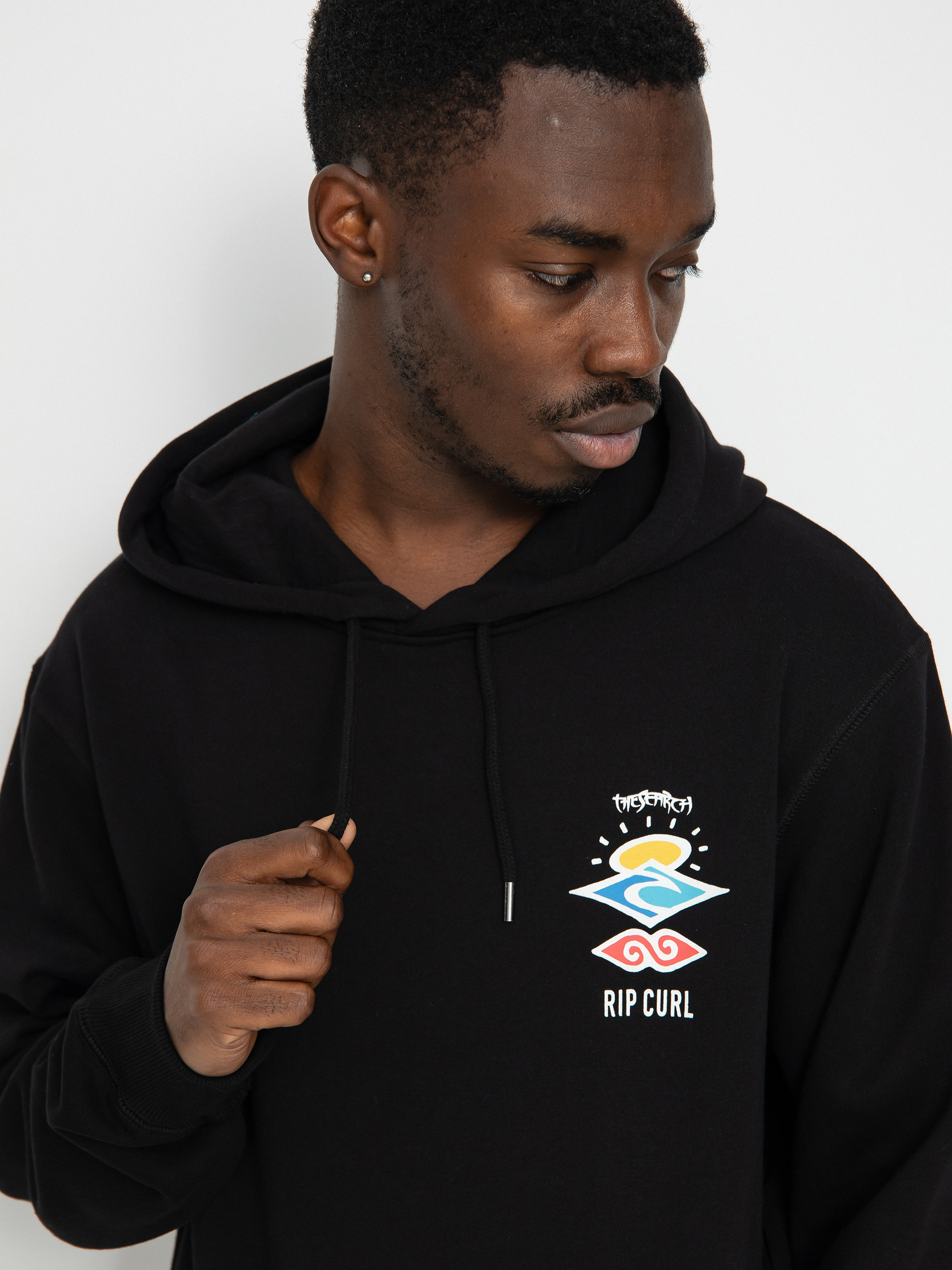 Mikina s kapucňou Rip Curl Search Icon HD (black)