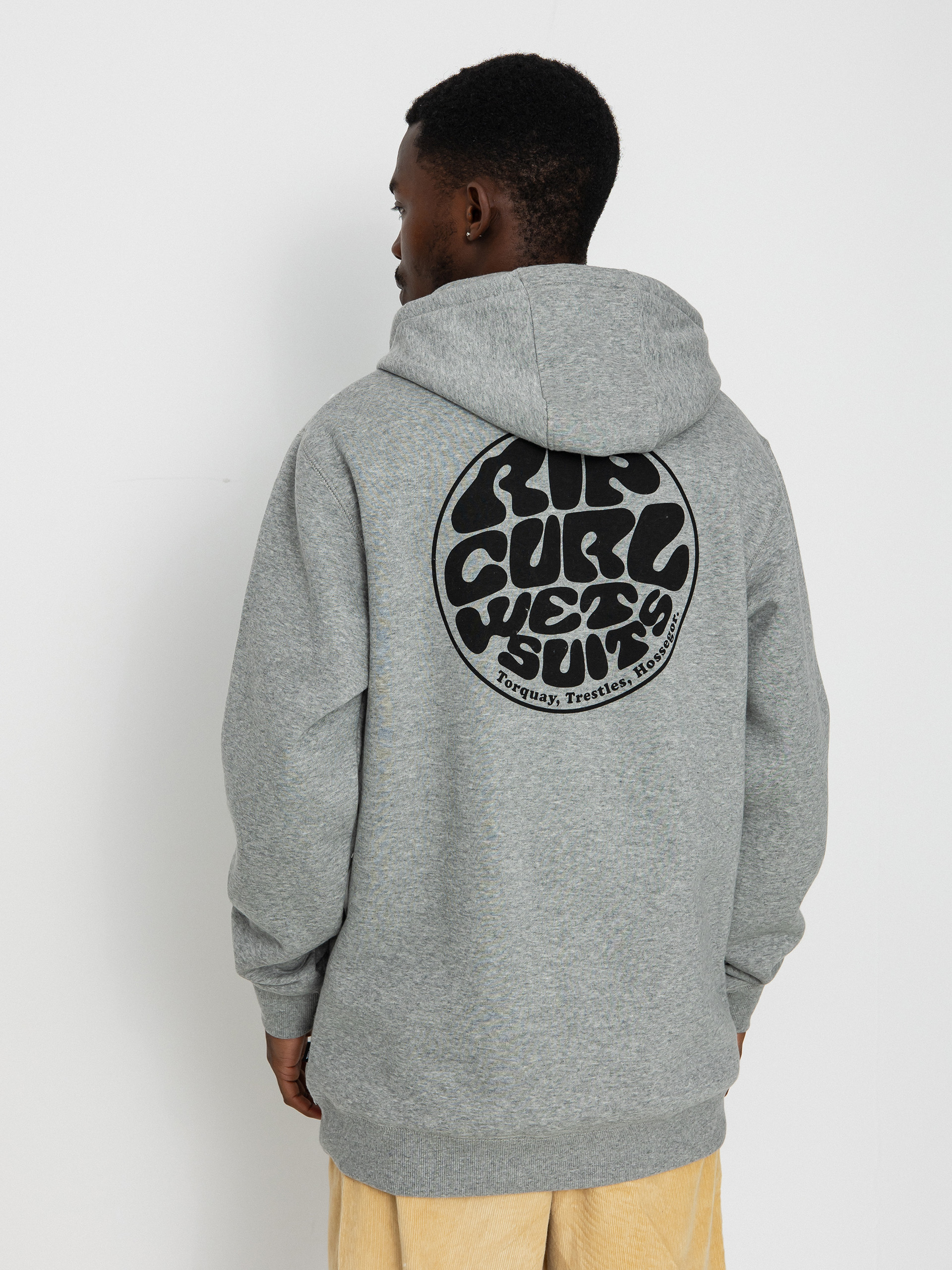 Mikina s kapucňou Rip Curl Wetsuit Icon HD (grey marle)