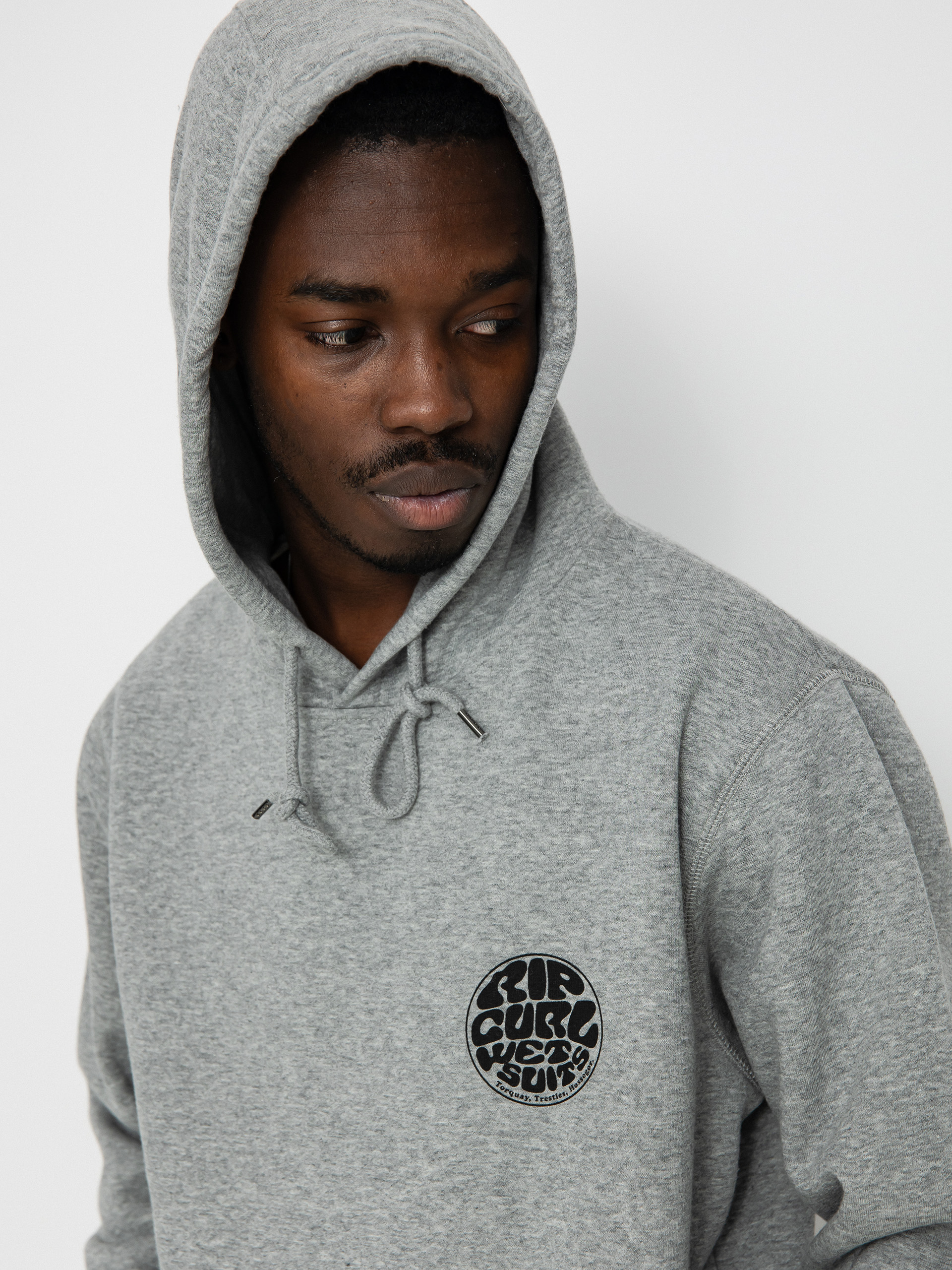 Mikina s kapucňou Rip Curl Wetsuit Icon HD (grey marle)