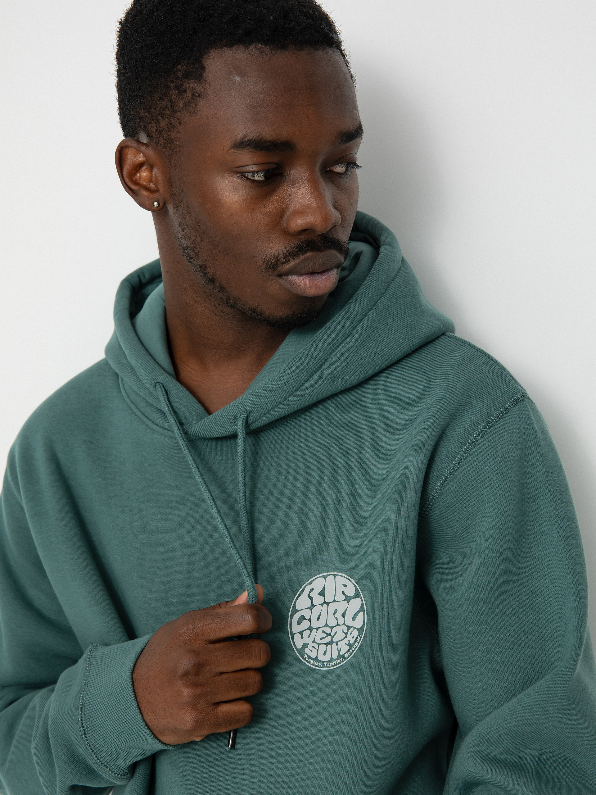 Mikina s kapucňou Rip Curl Wetsuit Icon HD (washed green)