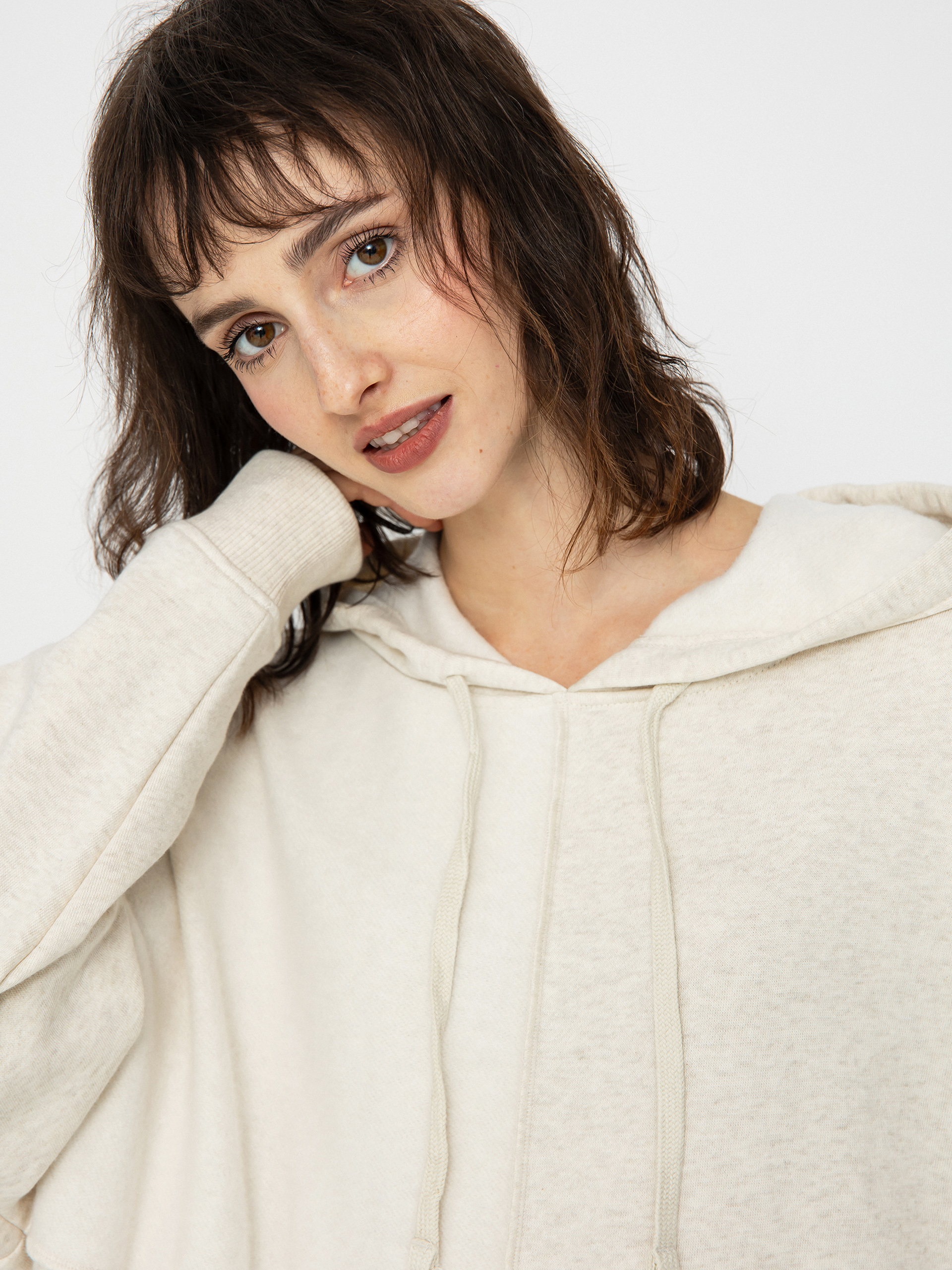 Mikina s kapucňou Vans Flip It HD Wmn (dusk downer oatmeal heather)