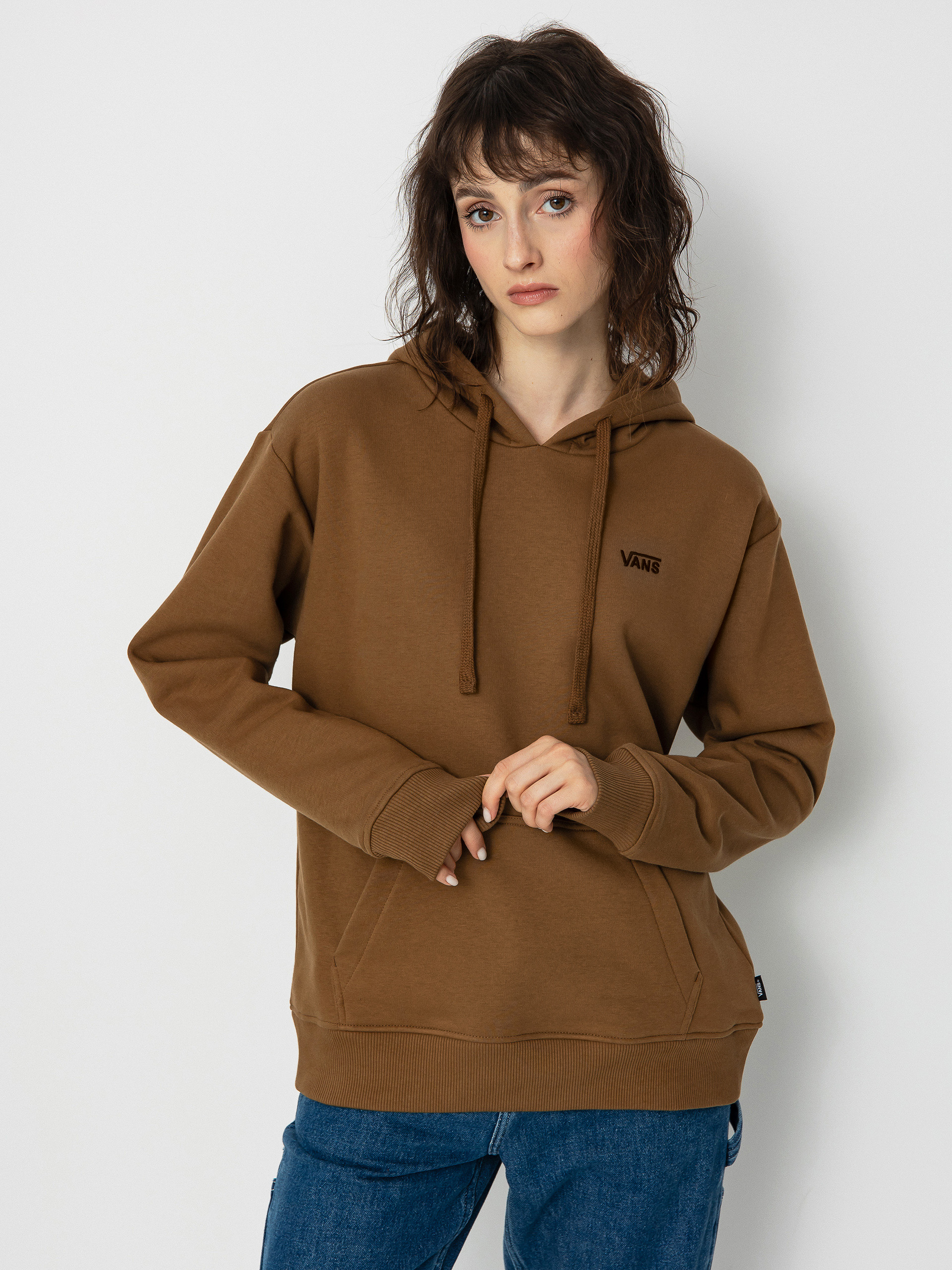 Mikina s kapucňou Vans Flying V Bff Emea HD Wmn (flying v sepia)