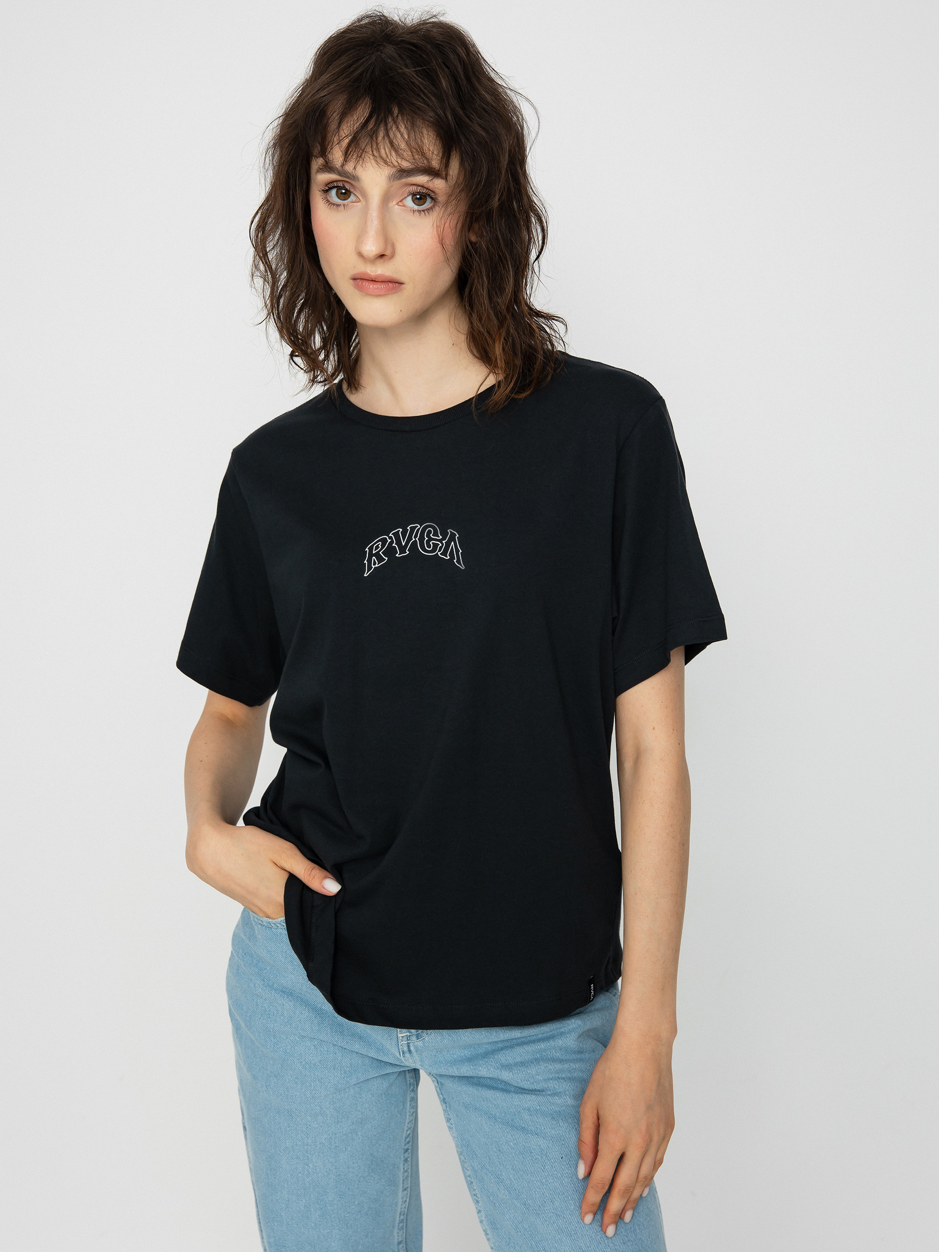 Tričko RVCA Rvca Arch Keyline Wmn (rvca black)