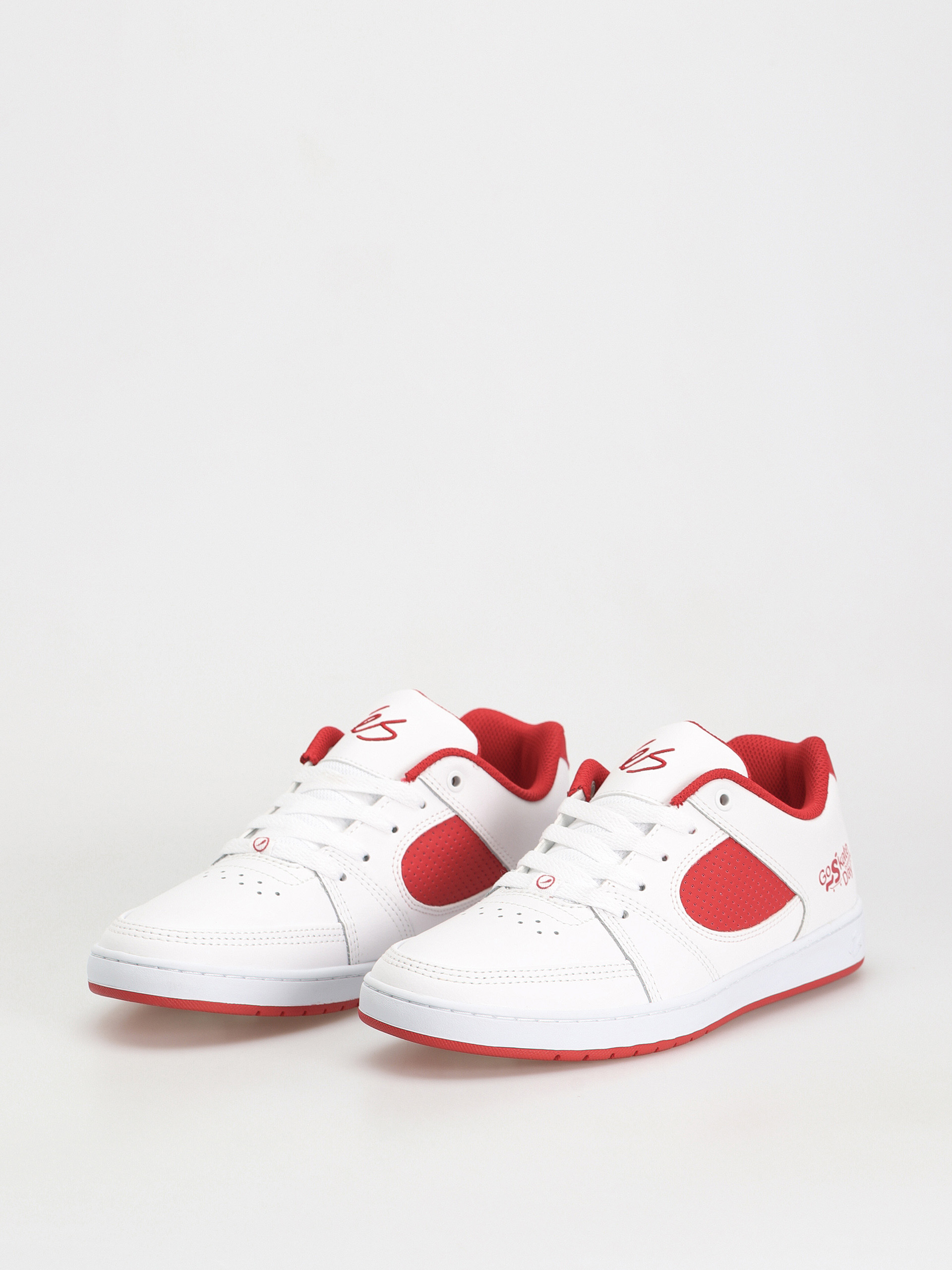 Topánky eS Accel Slim X Go Skateboarding (white/red)