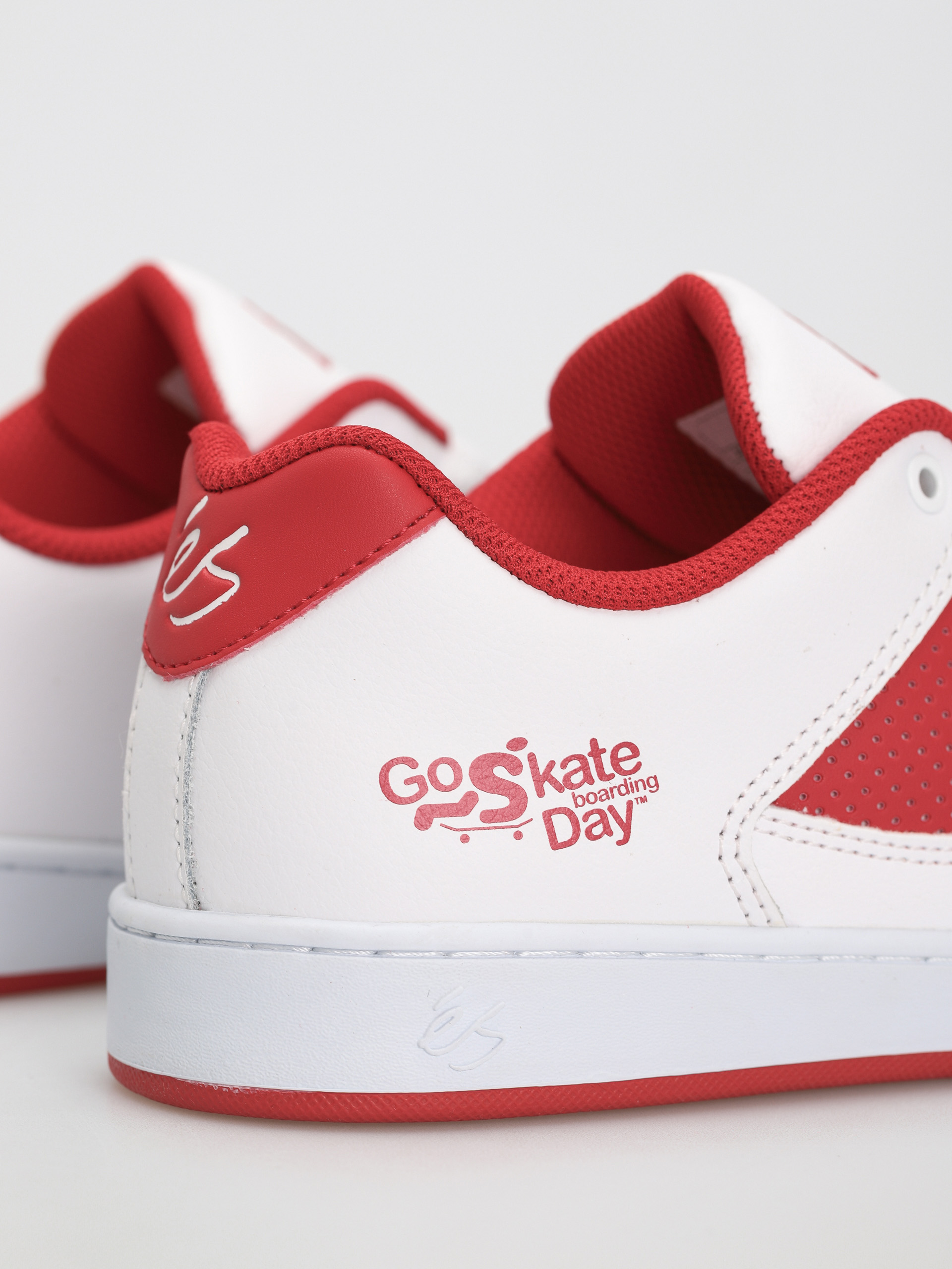 Topánky eS Accel Slim X Go Skateboarding (white/red)