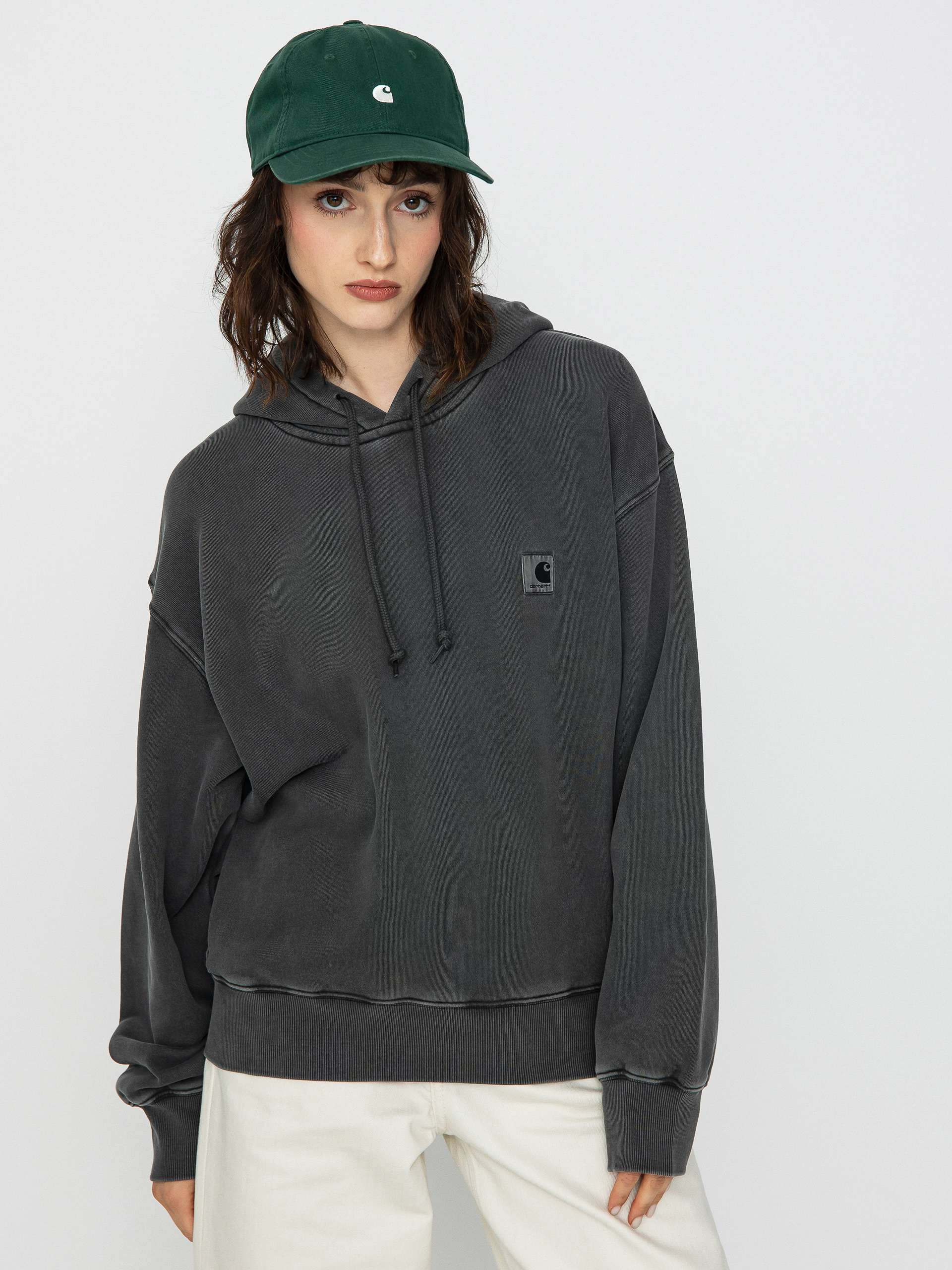 Mikina s kapucňou Carhartt WIP Nelson HD Wmn (black)