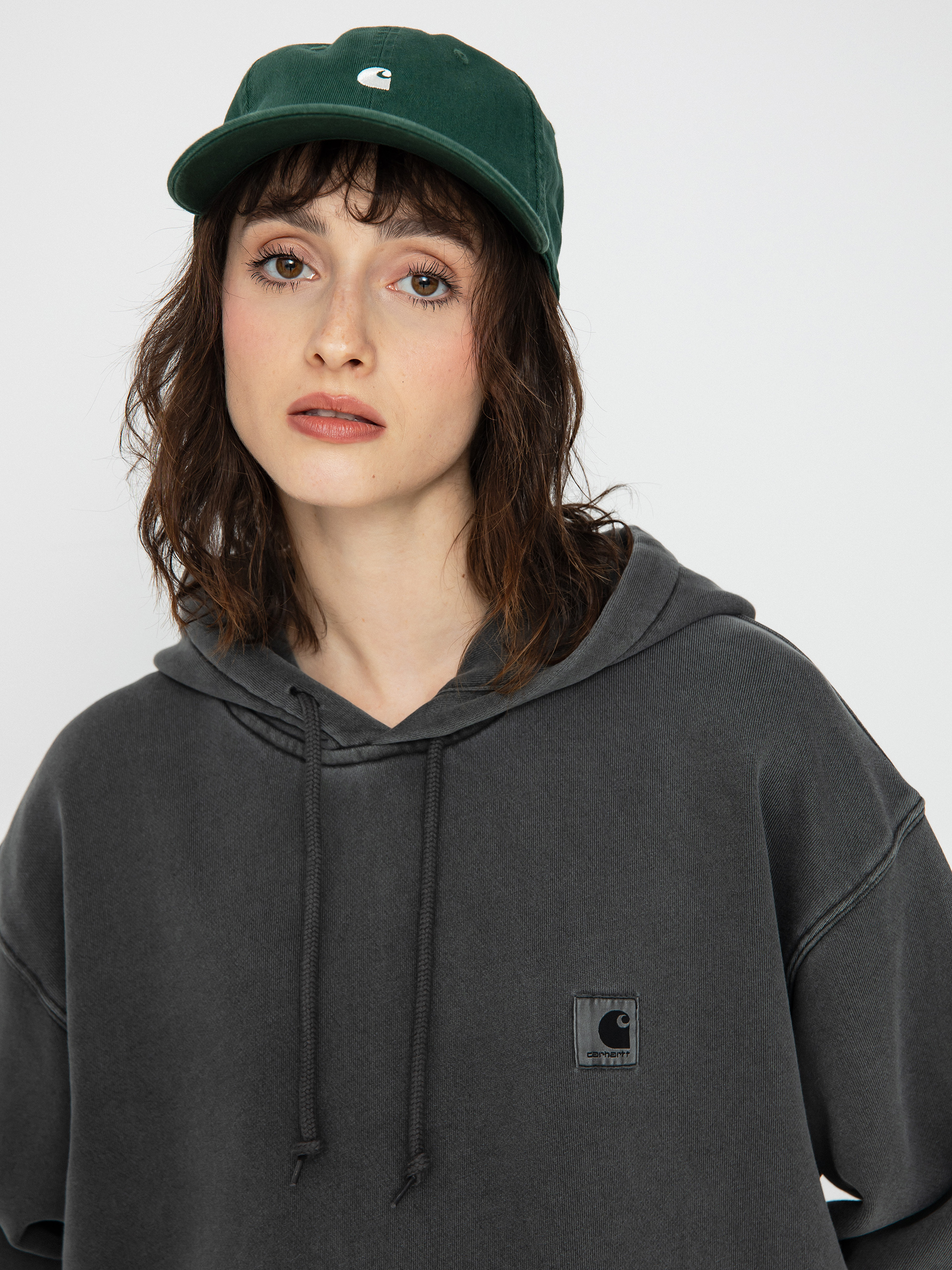 Mikina s kapucňou Carhartt WIP Nelson HD Wmn (black)