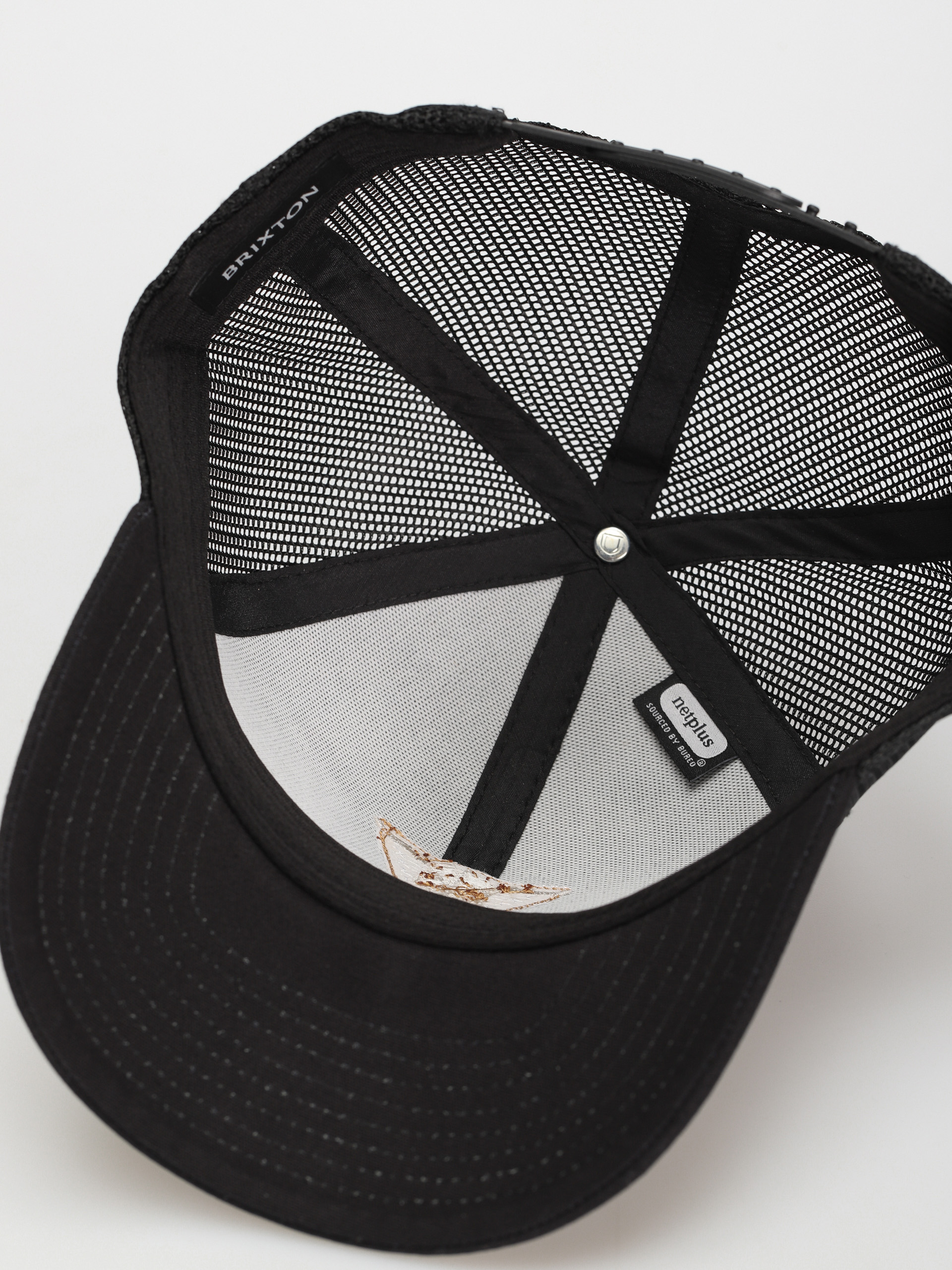 Šiltovka Brixton Gunston Netplus Mp Trucker Hat (black/black)