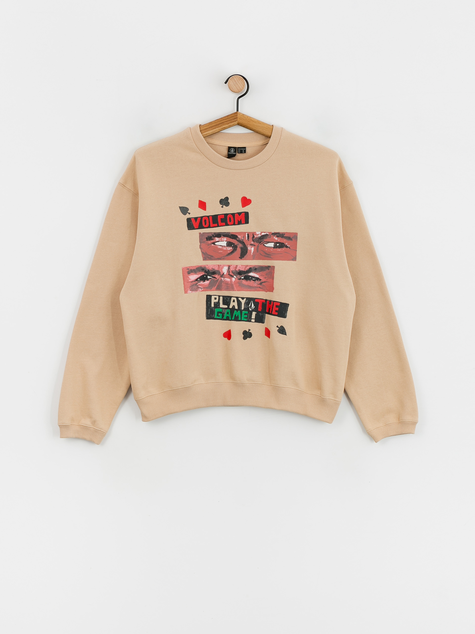 Mikina Volcom Play The Crew Wmn (khaki)