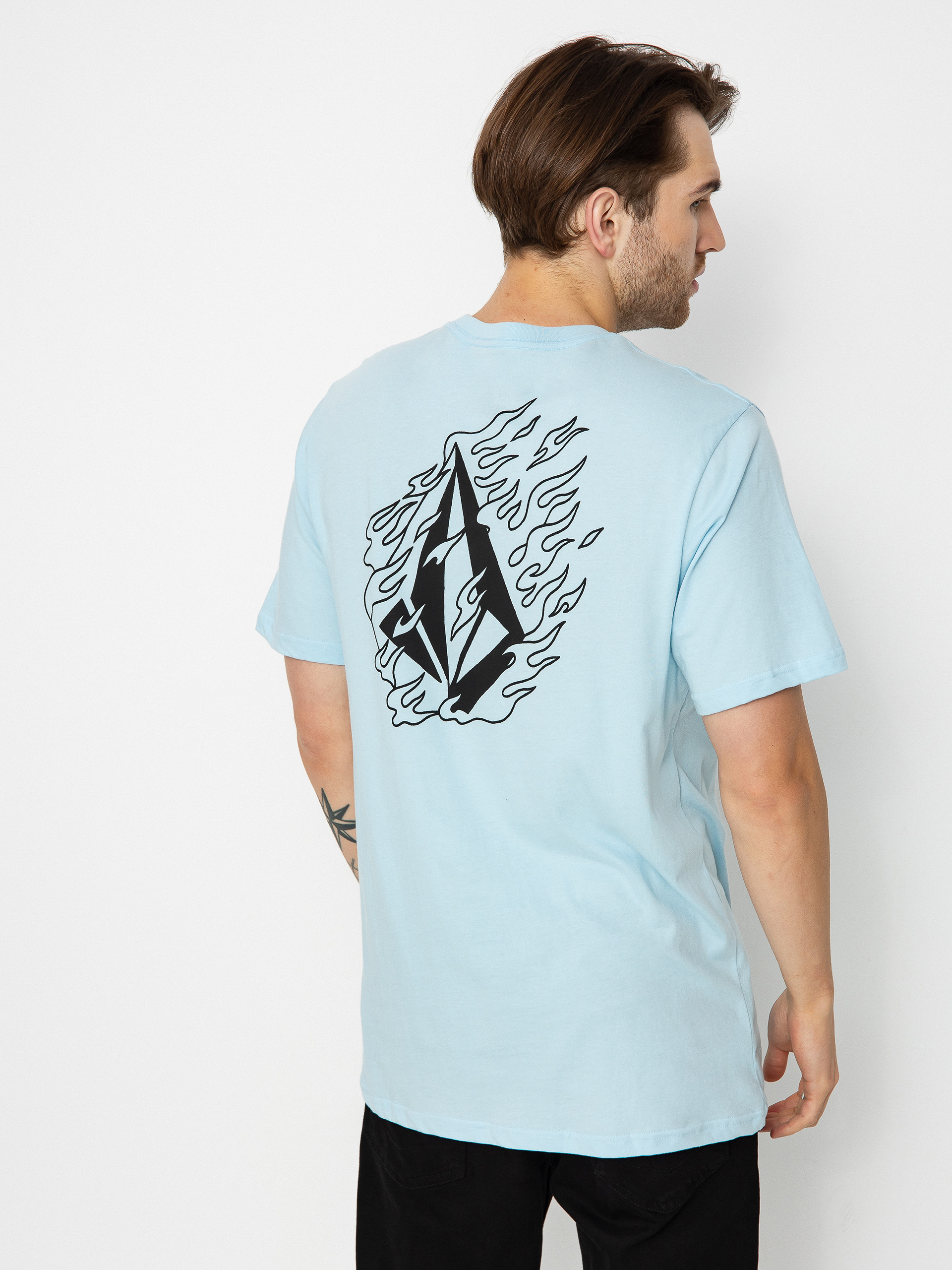 Tričko Volcom Firefight (misty blue)