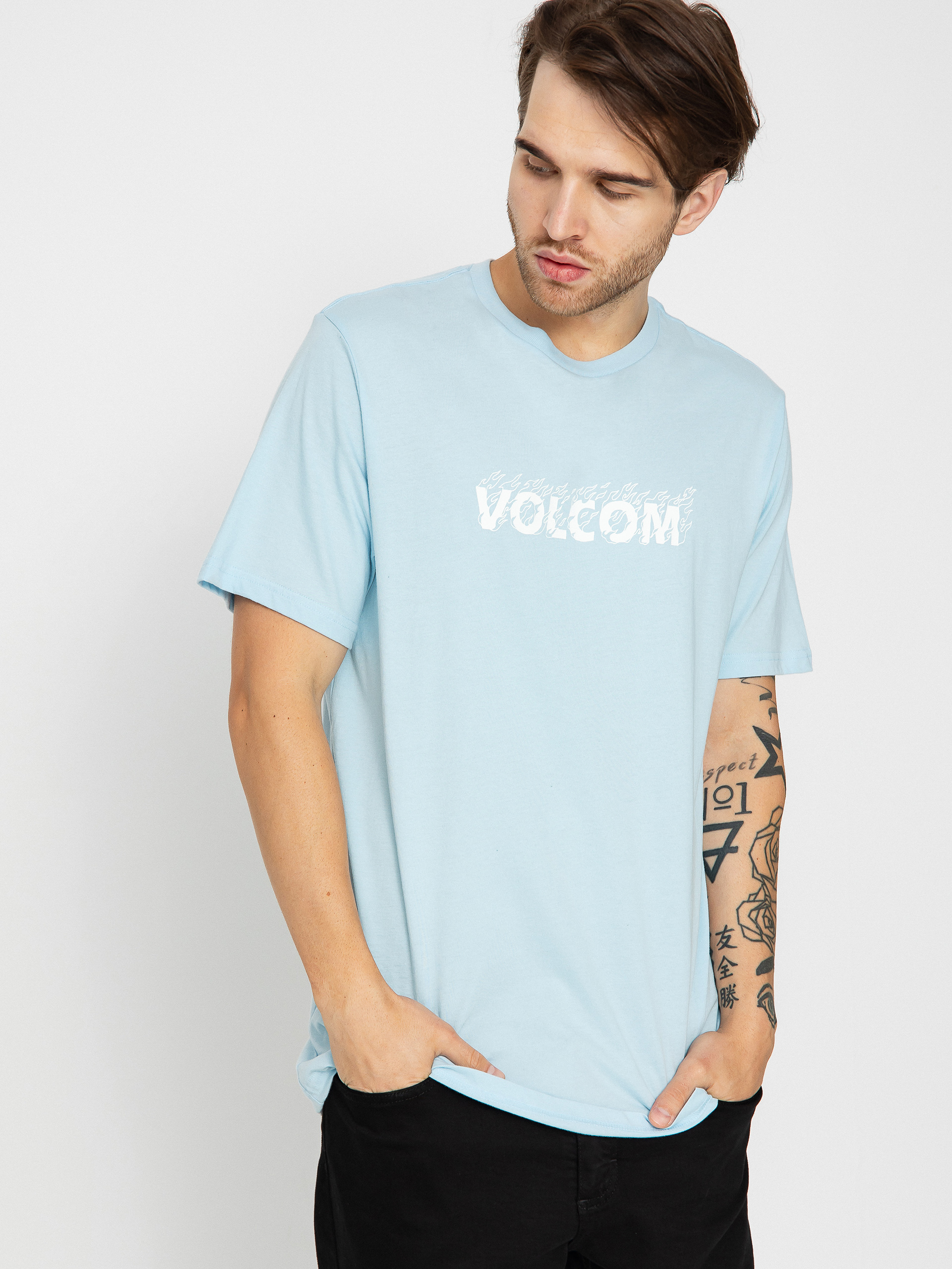Tričko Volcom Firefight (misty blue)