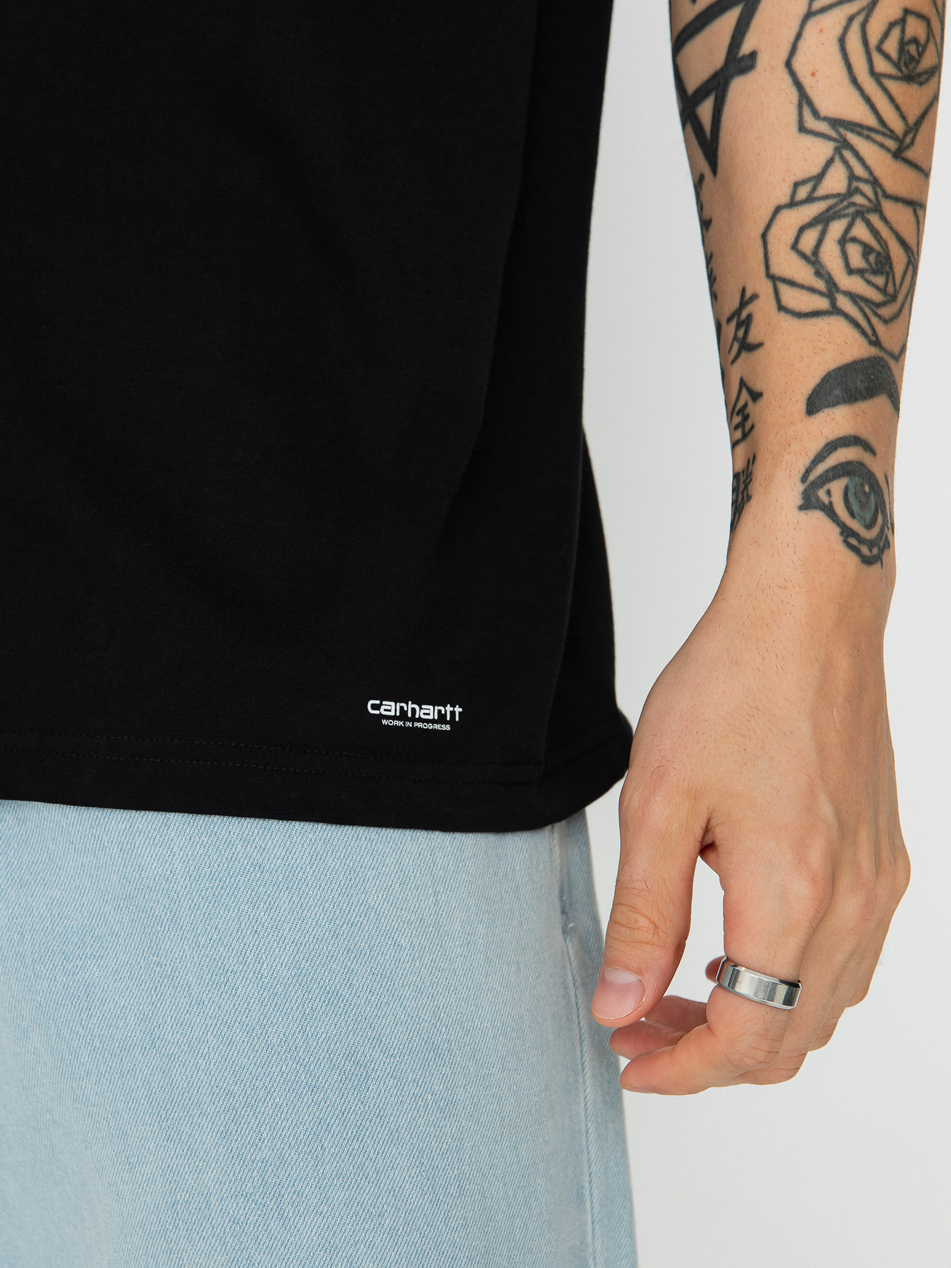 Tričko Carhartt WIP Standard Crew Neck (black black)