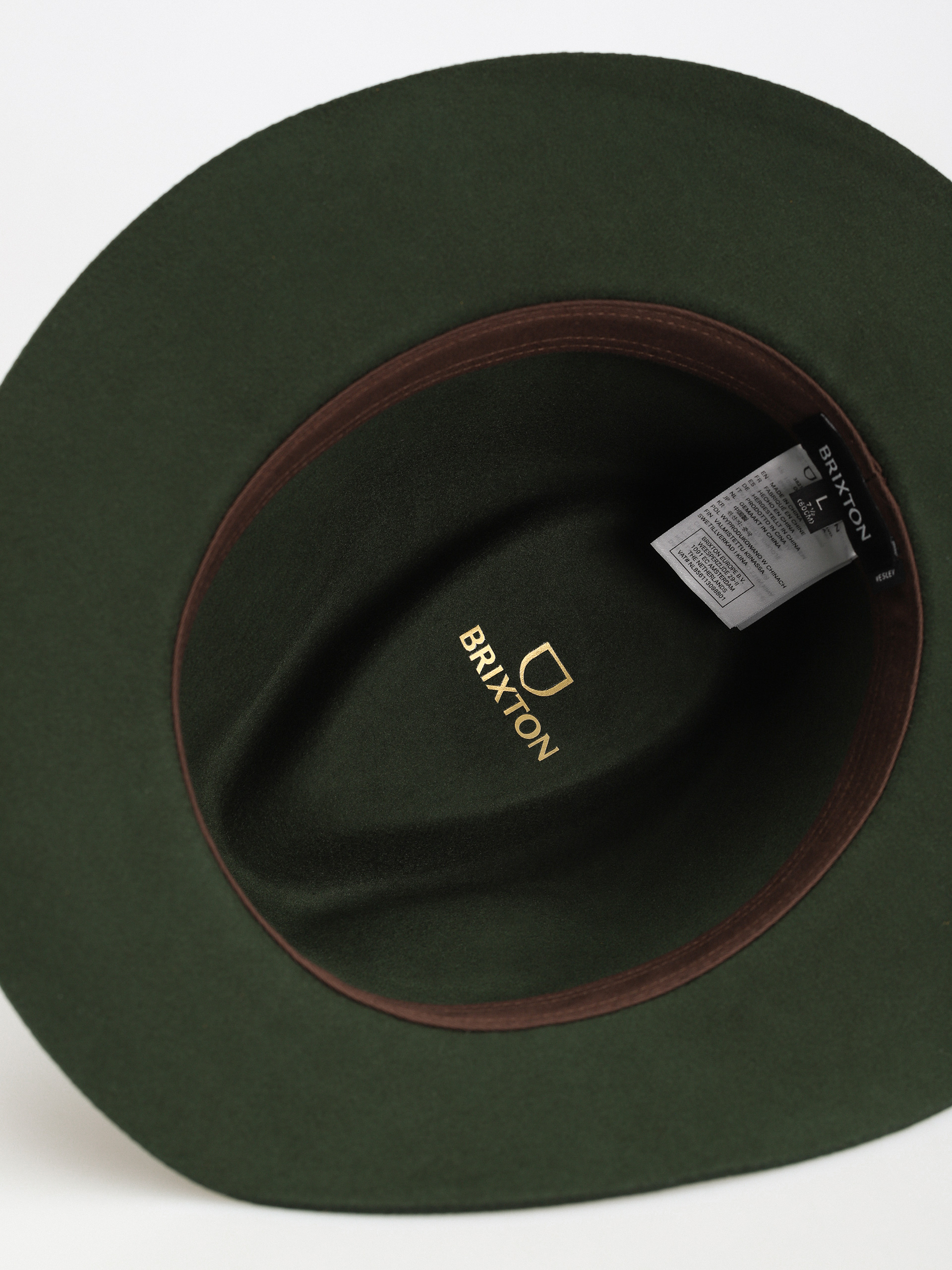 Klobúk Brixton Wesley Fedora (moss)