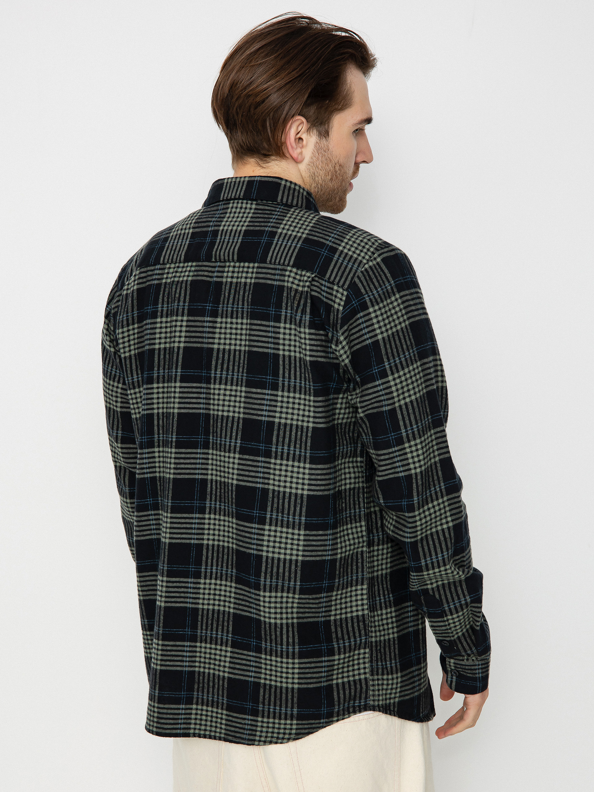 Košeľa Volcom Caden Plaid Ls (black)