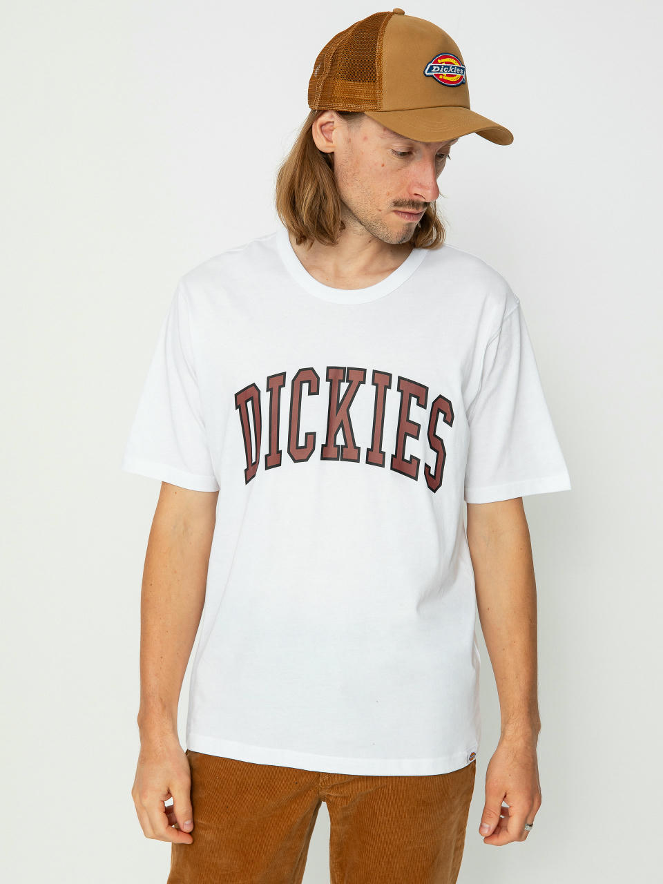 Tričko Dickies Aitkin (white/fired)