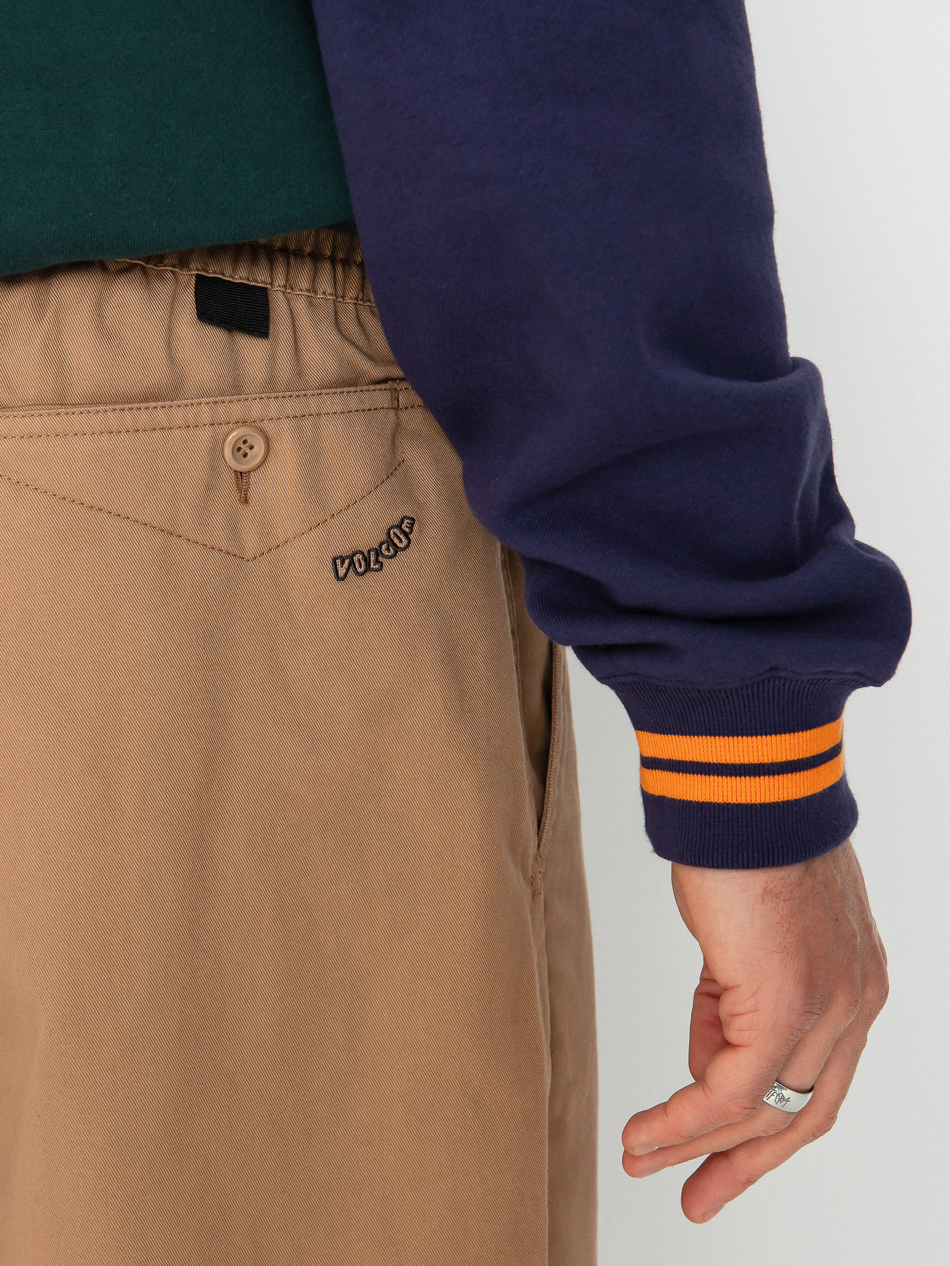 Nohavice Volcom Skate Vitals Simon B Ew (dusty brown)