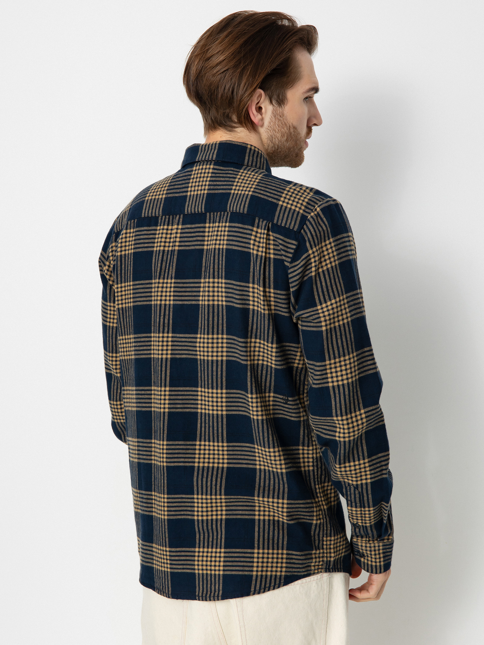 Košeľa Volcom Caden Plaid Ls (navy)