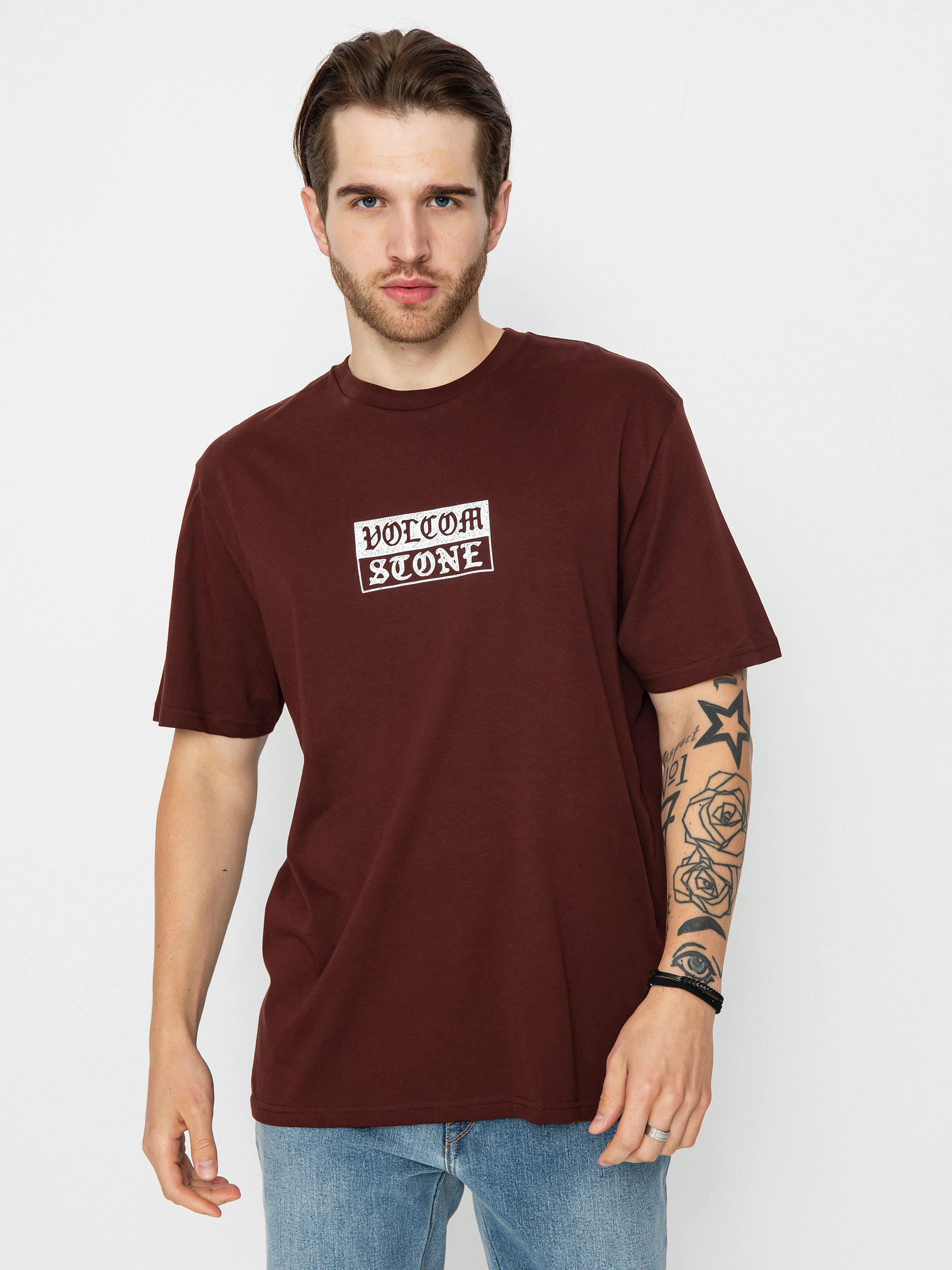 Tričko Volcom Globstok Bsc (bitter chocolate)