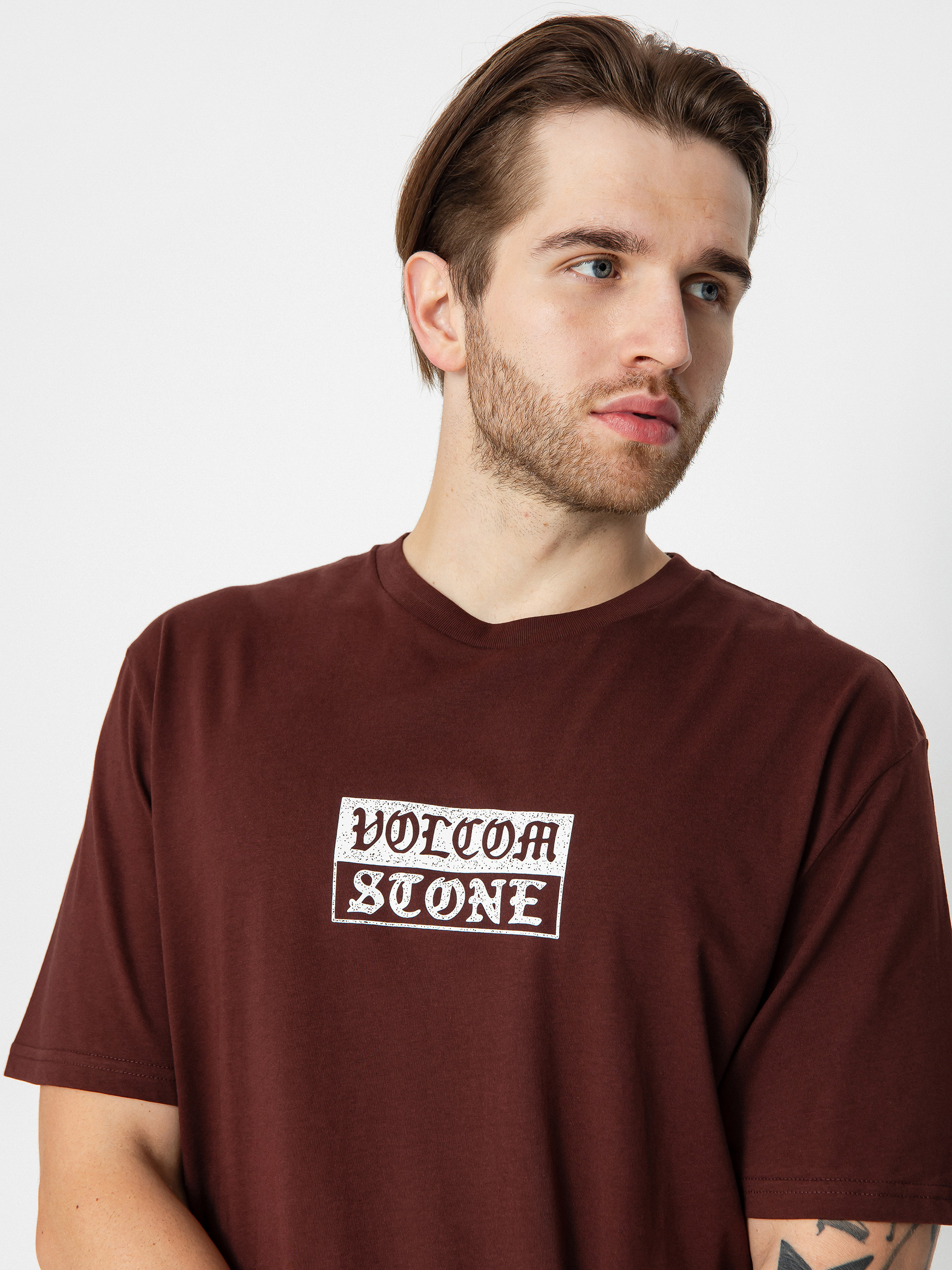 Tričko Volcom Globstok Bsc (bitter chocolate)