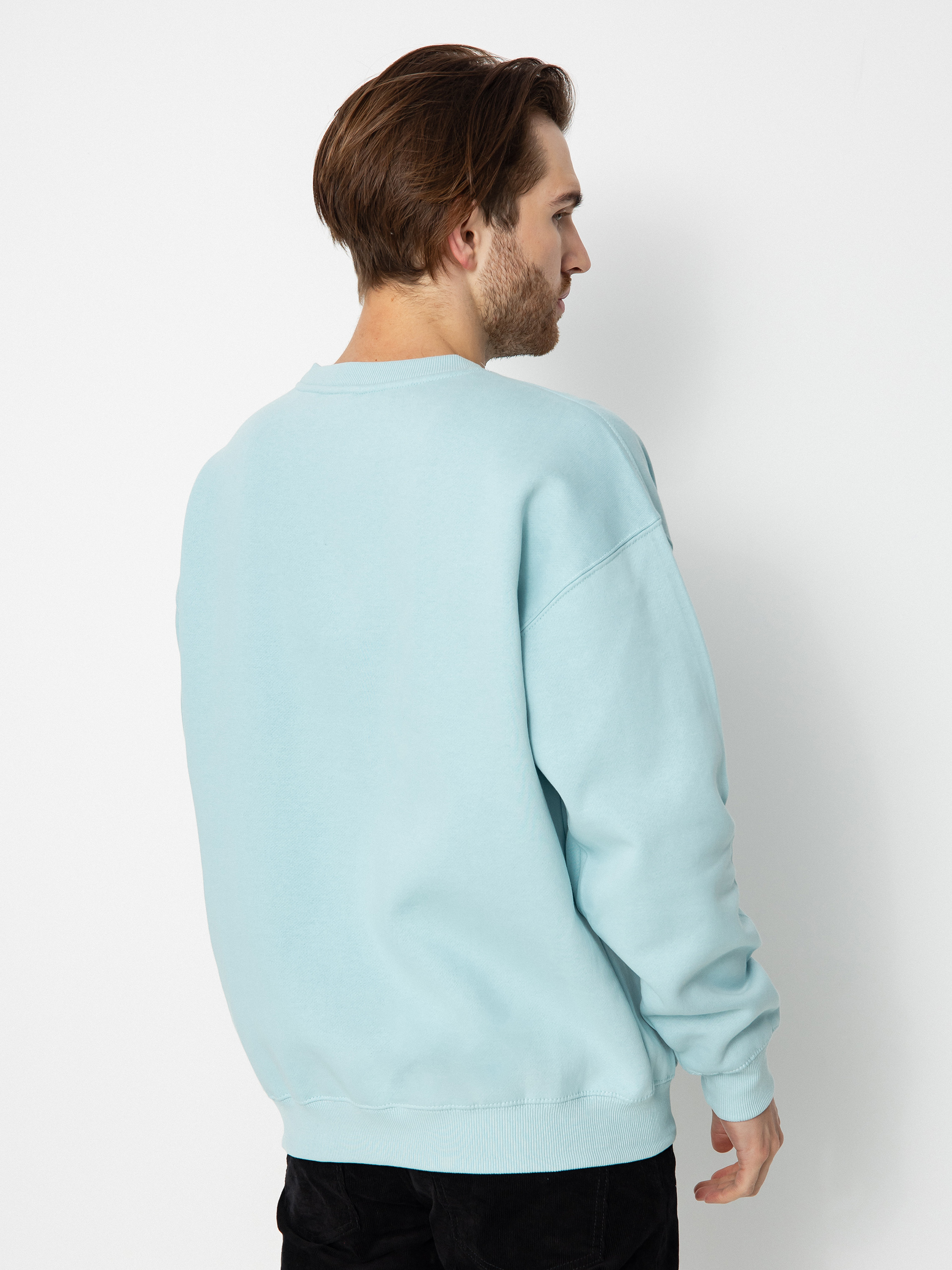 Mikina Volcom Single Stone Crew (misty blue)