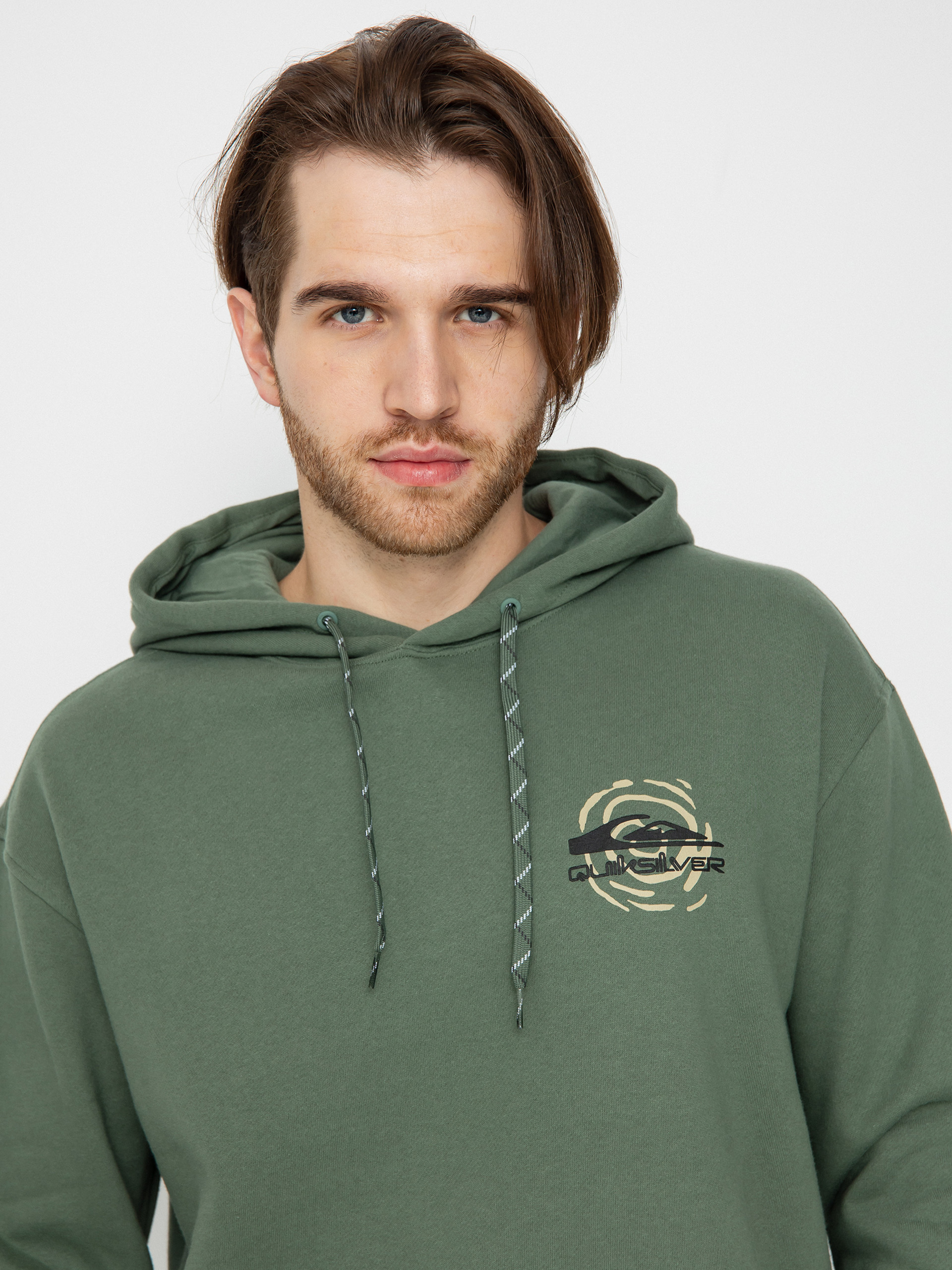 Mikina s kapucňou Quiksilver Moonlit Mountai HD (laurel wreath)