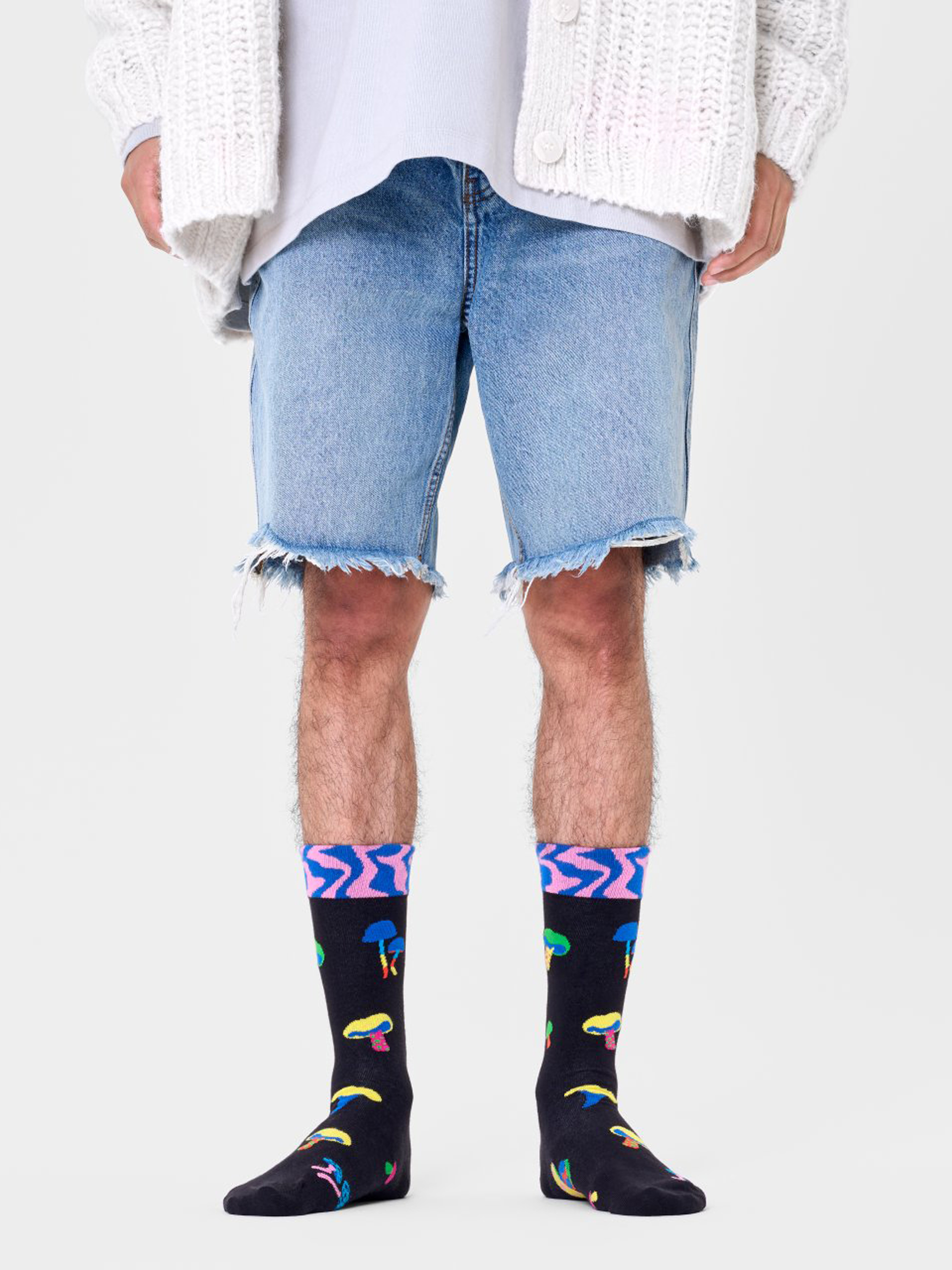 Ponožky Happy Socks Mushrooms (black)