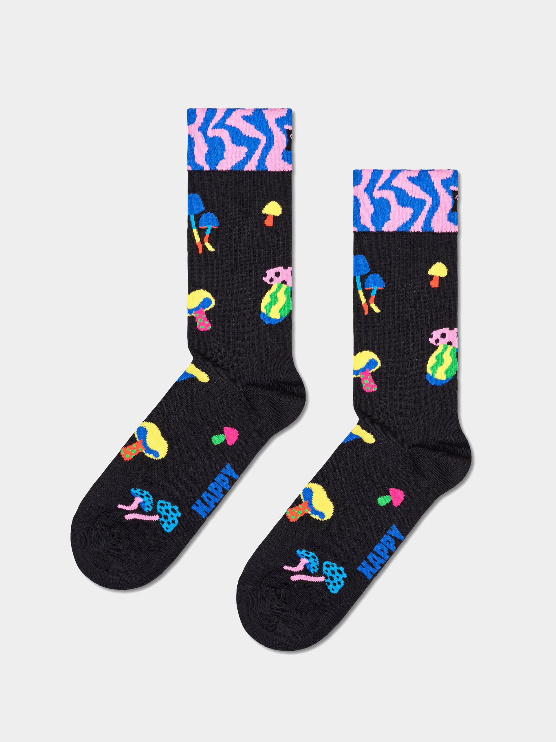 Ponožky Happy Socks Mushrooms (black)