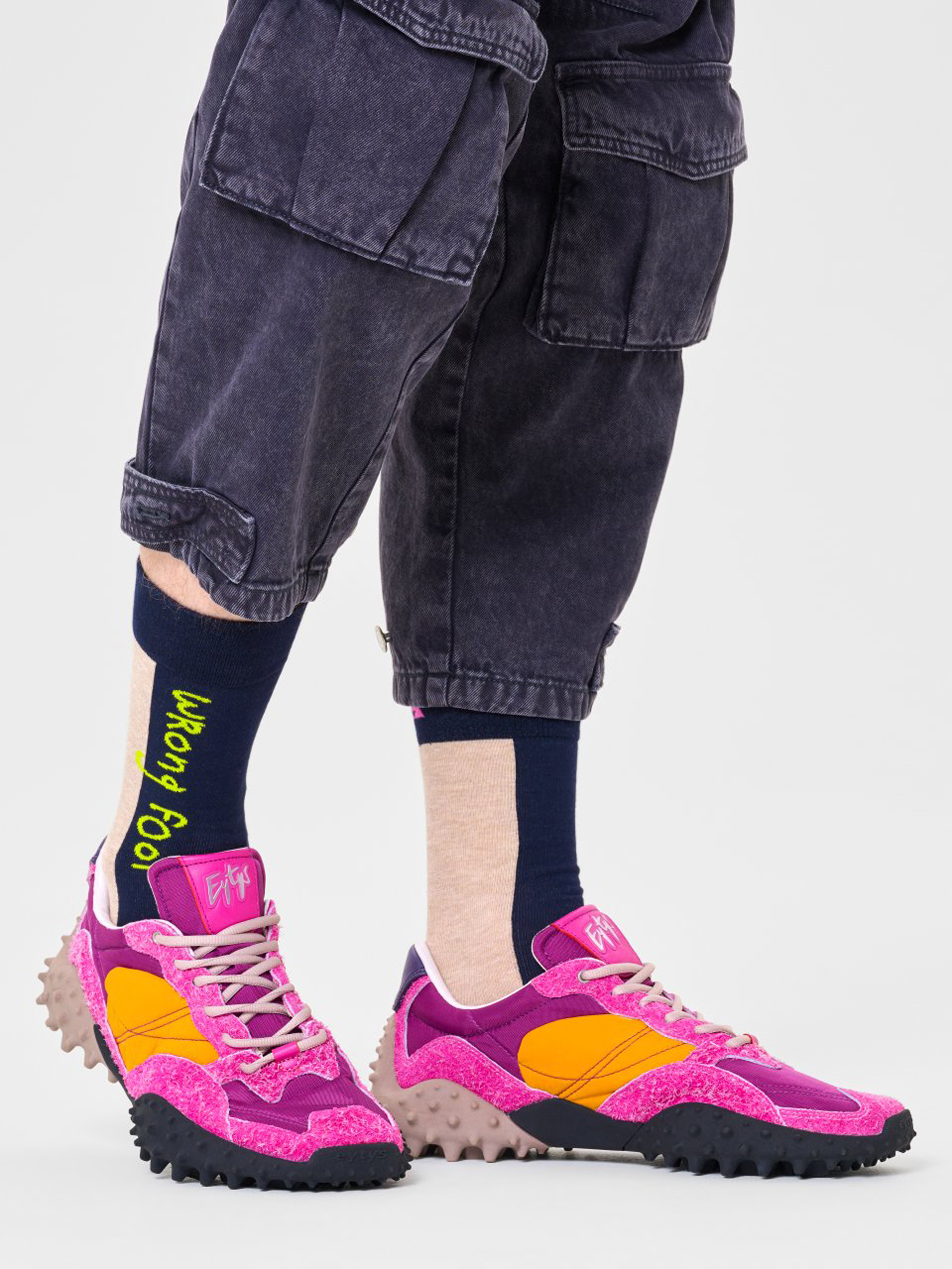 Ponožky Happy Socks Right Wrong (wall/navy)