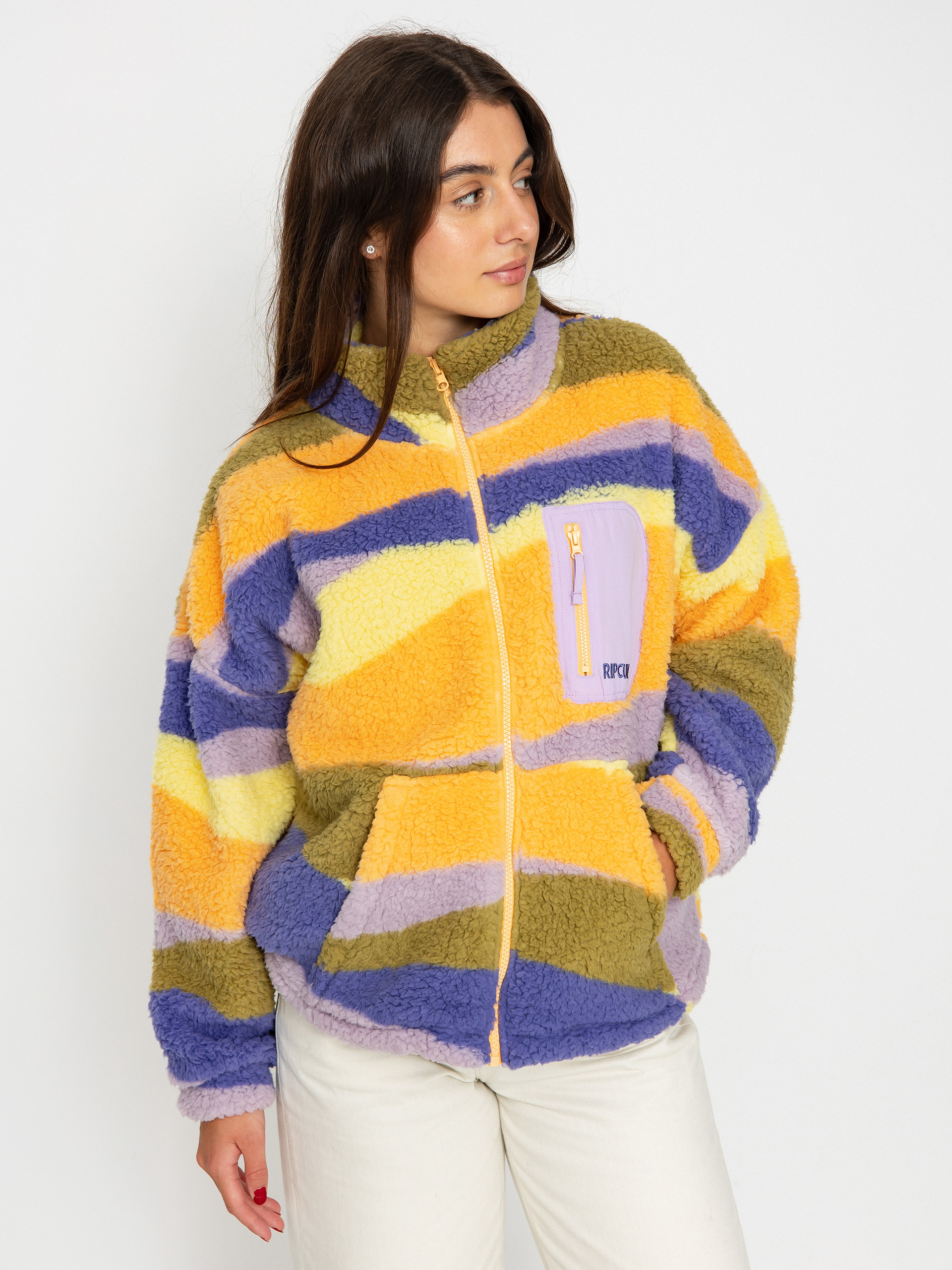 Dámsky Flisová mikina Rip Curl Sunrise Wavy (multicolor)