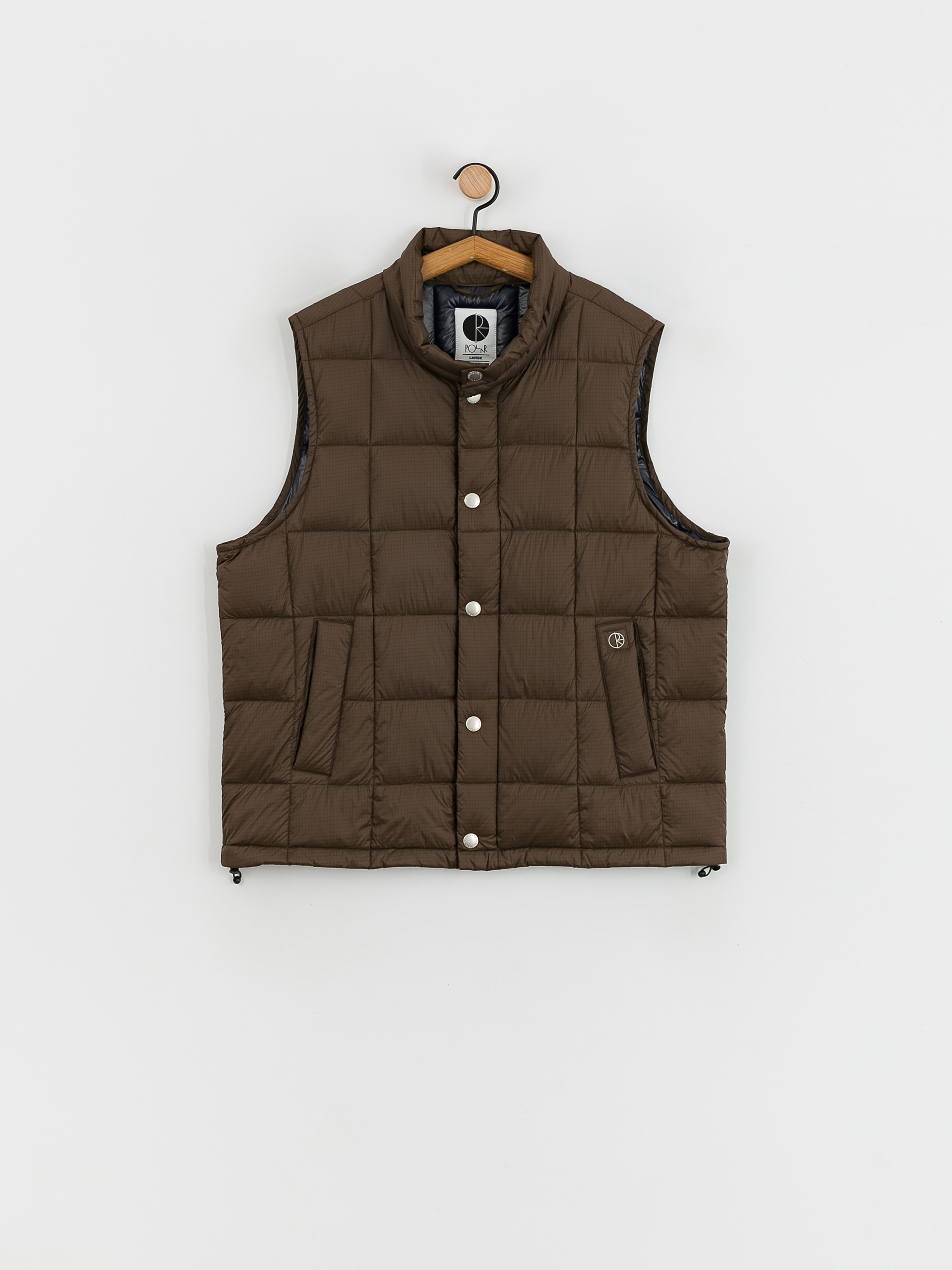Vesta Polar Skate Lightweight Puffer Vest (brown)