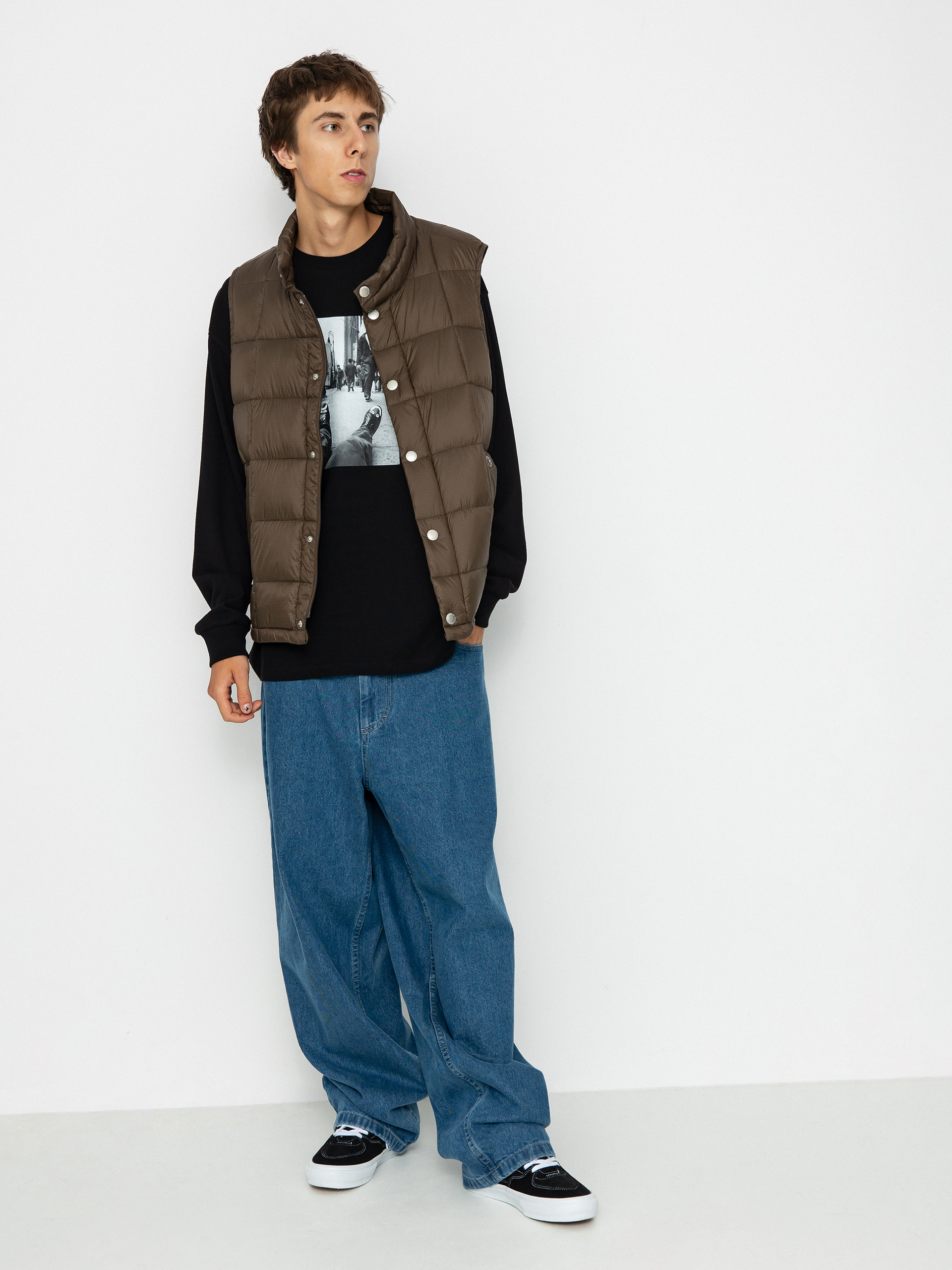 Vesta Polar Skate Lightweight Puffer Vest (brown)