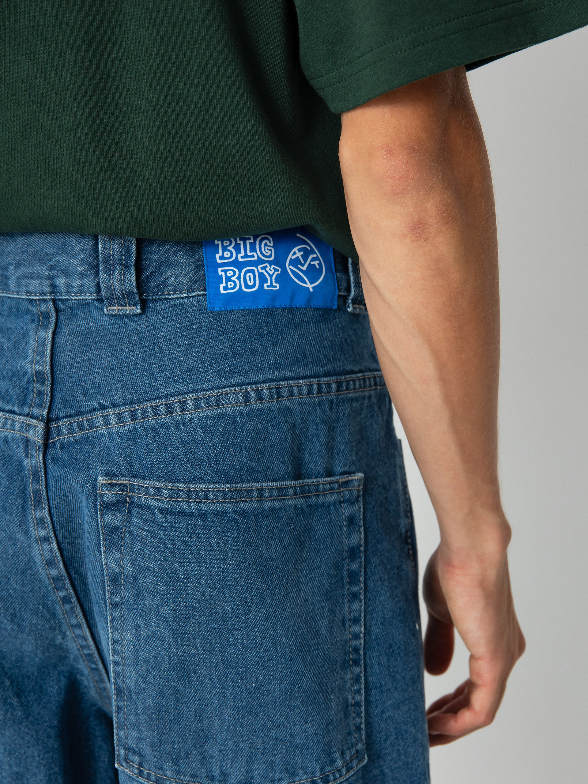 Nohavice Polar Skate Big Boy Jeans (mid blue)