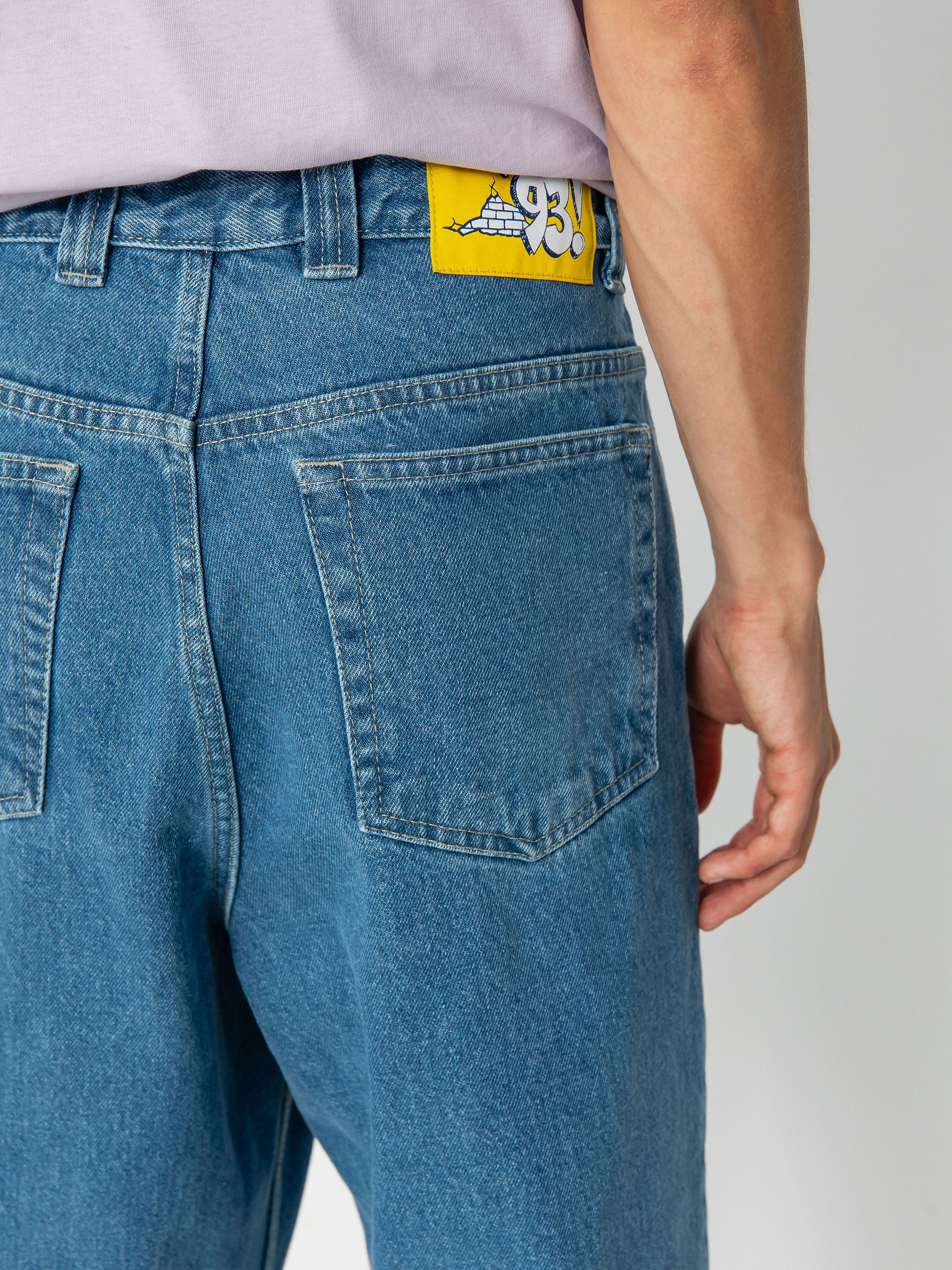 Nohavice Polar Skate 93! Denim (mid blue)