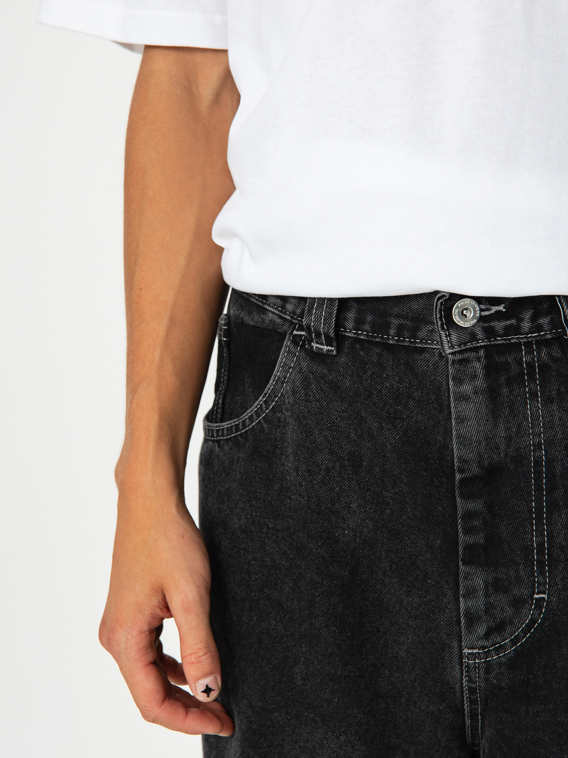 Nohavice Polar Skate Big Boy Jeans (silver black)