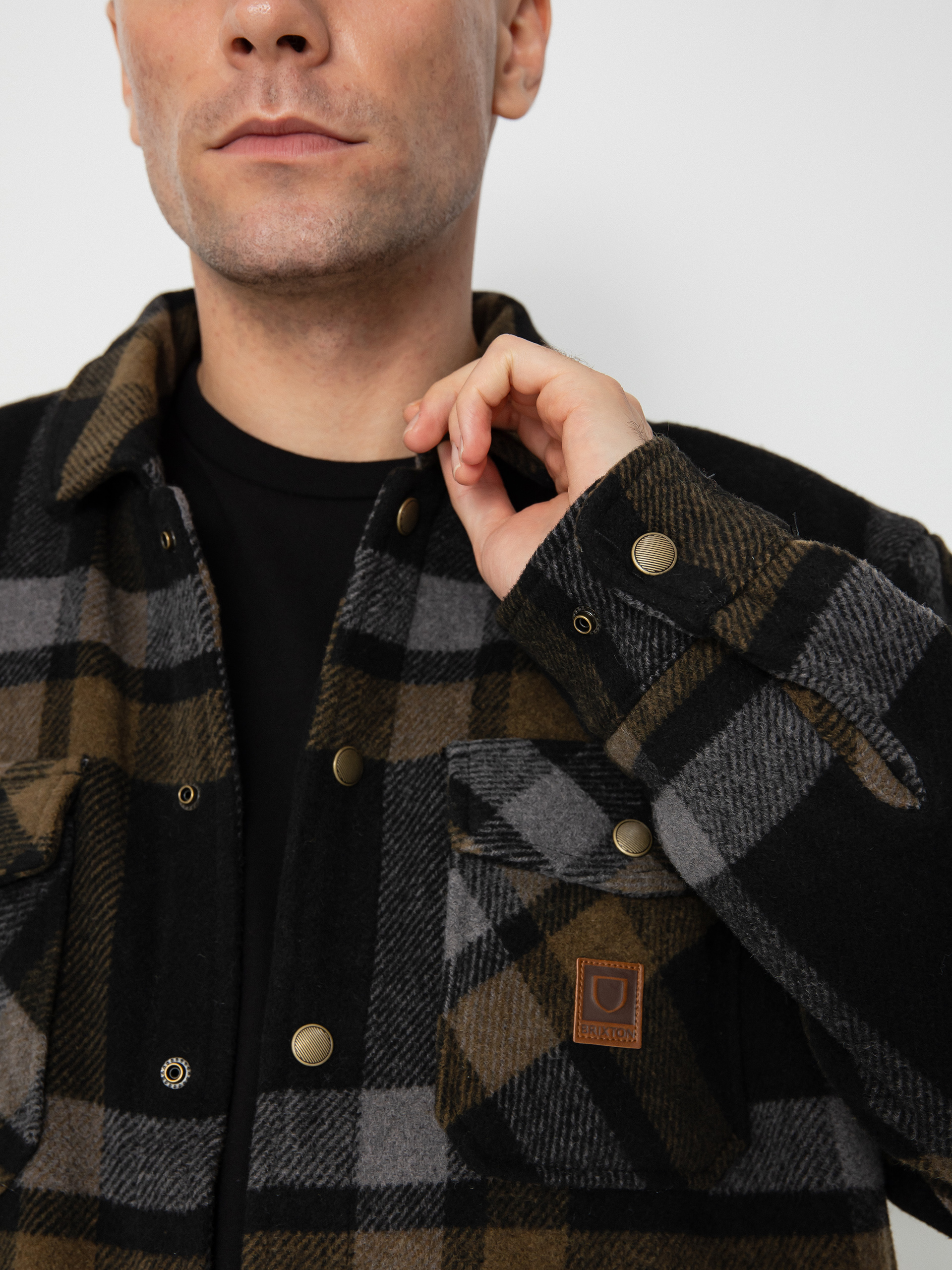 Bunda Brixton Durham Lined (black/charcoal/desert palm)